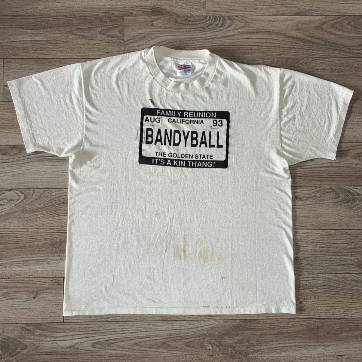 Hanes 90s Family Reunion Bandyball California tee | Grailed