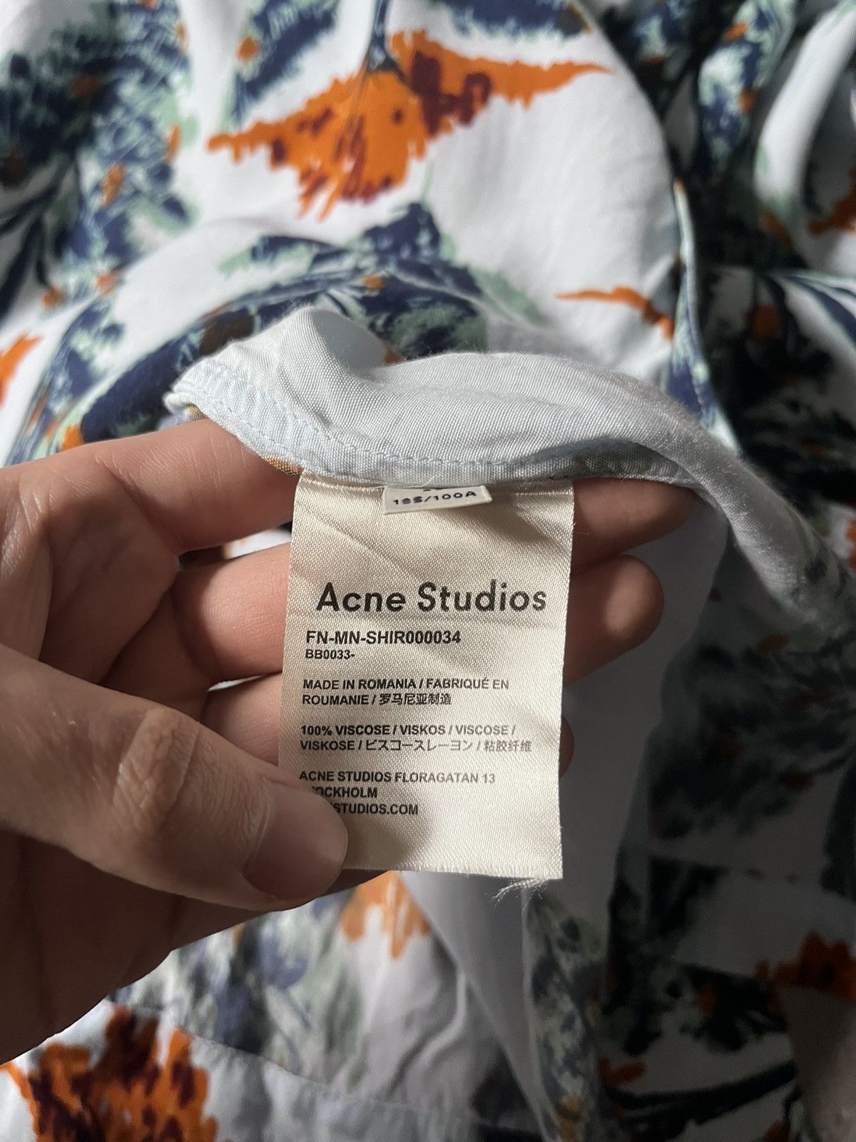 Acne Studios Acne Studios Simon Pine Vacation shirt multicolor Size US M / EU 48-50 / 2 - 10 Thumbnail