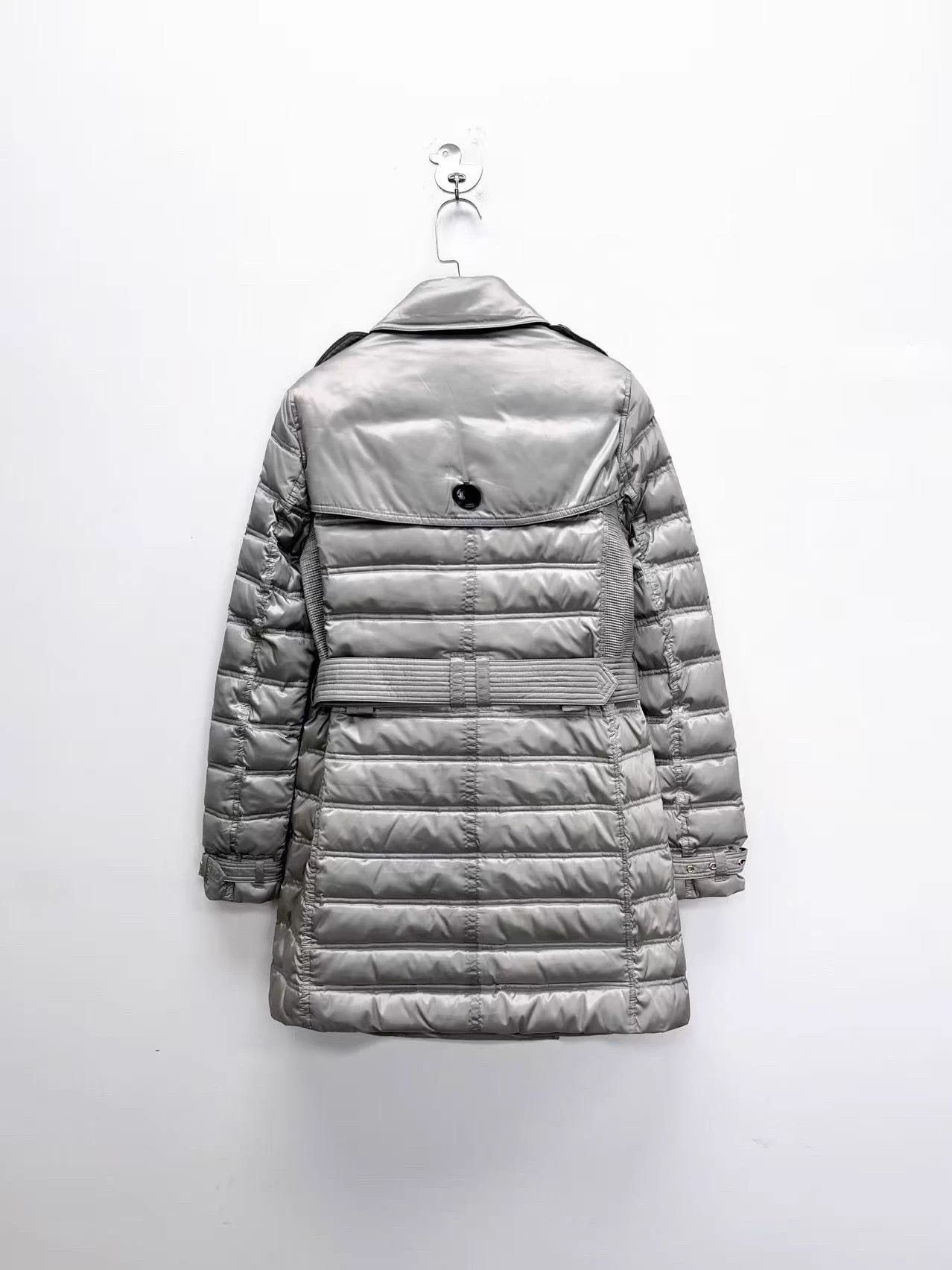 Burberry Burberry Silver Striped Double-Breasted Hidden Zip Check Lining XS Size XS / US 0-2 / IT 36-38 - 2 Thumbnail