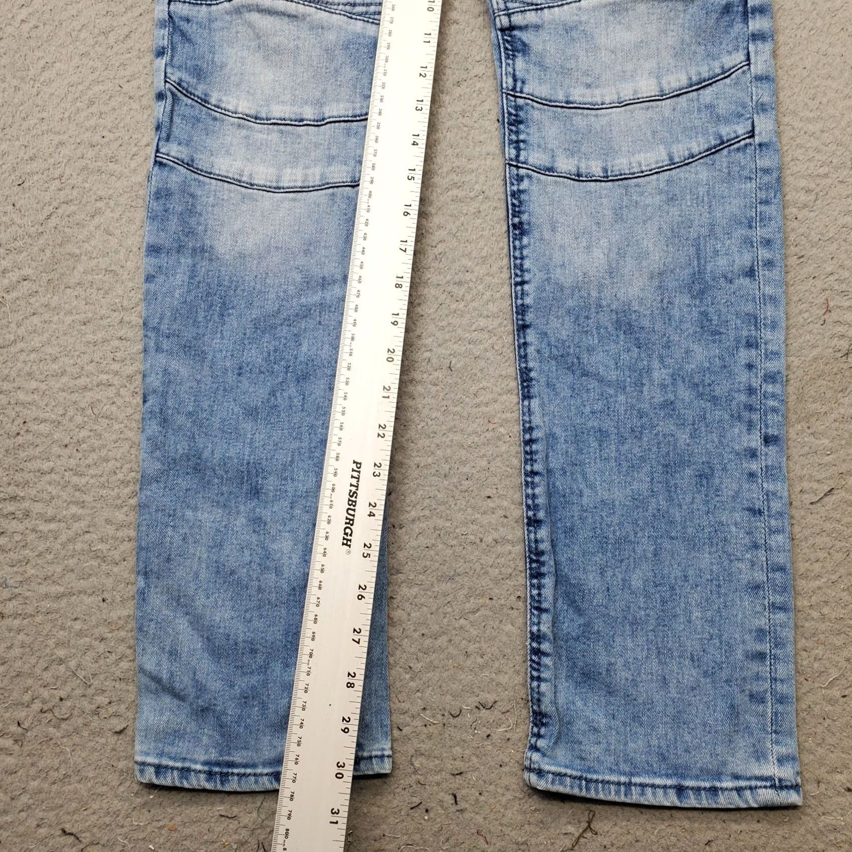 Denime Divided Womens Jeans 34 Blue Denim Stretch Pintuck Skinny Streetwear Comfort Regular 5-Pocket Denim Jeans Size 24" / US 00 / IT 34 - 4 Thumbnail