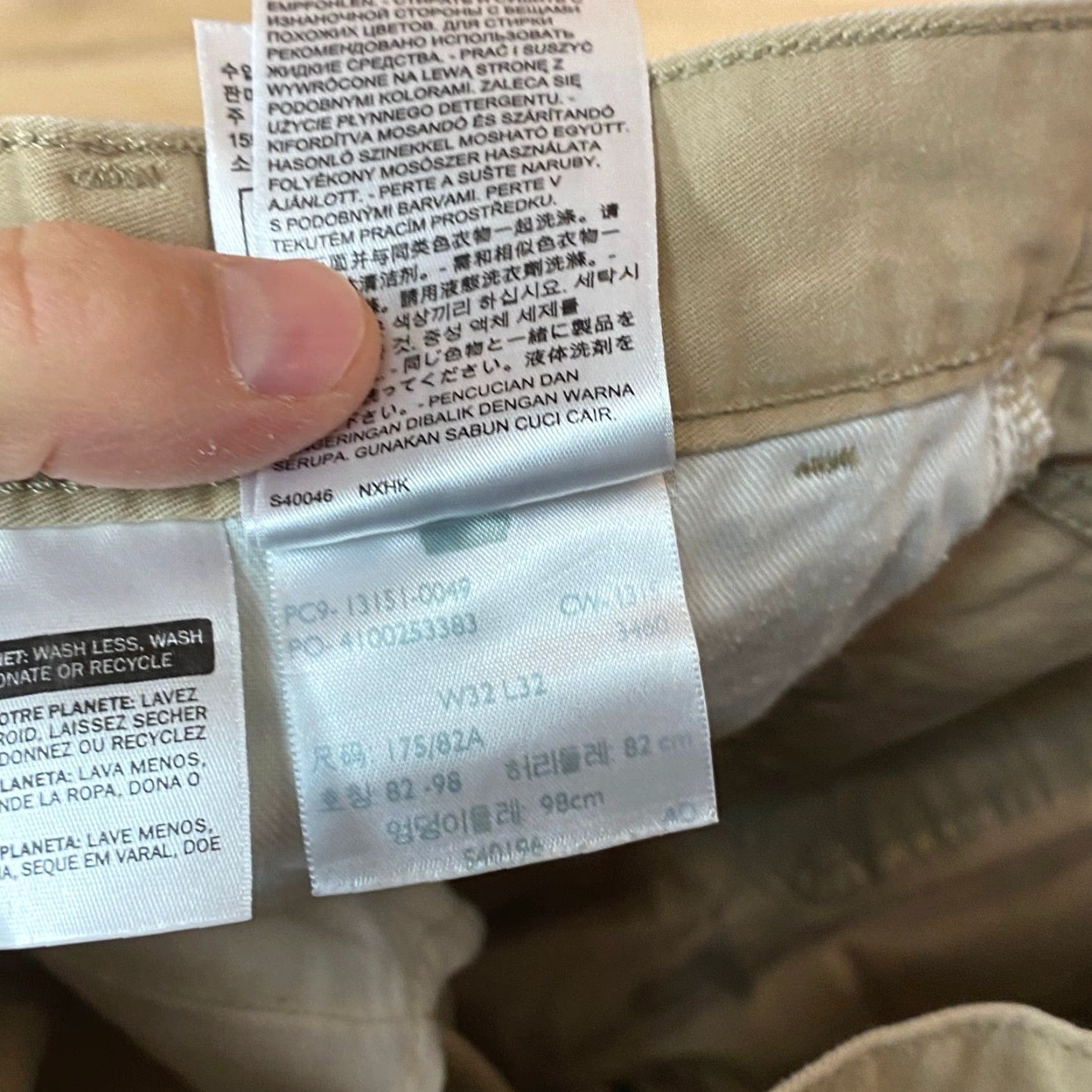 Levi's Levi's Chino Pants Straight Fit Casual Trousers Size 32x32 Men's Beige Cotton Button Front Pockets 500 Series Size US 32 / EU 48 - 4 Thumbnail
