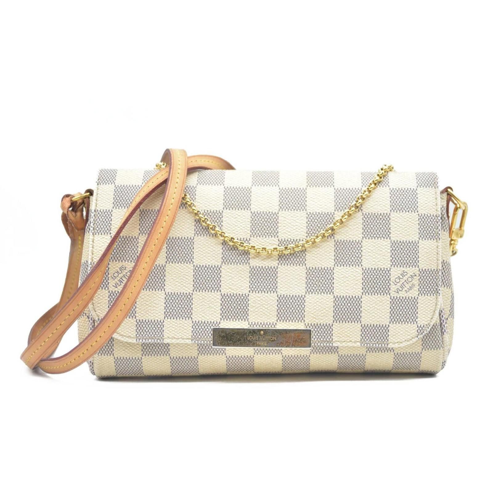 $1050 Louis Vuitton Damier Azur Favorite PM DU0164