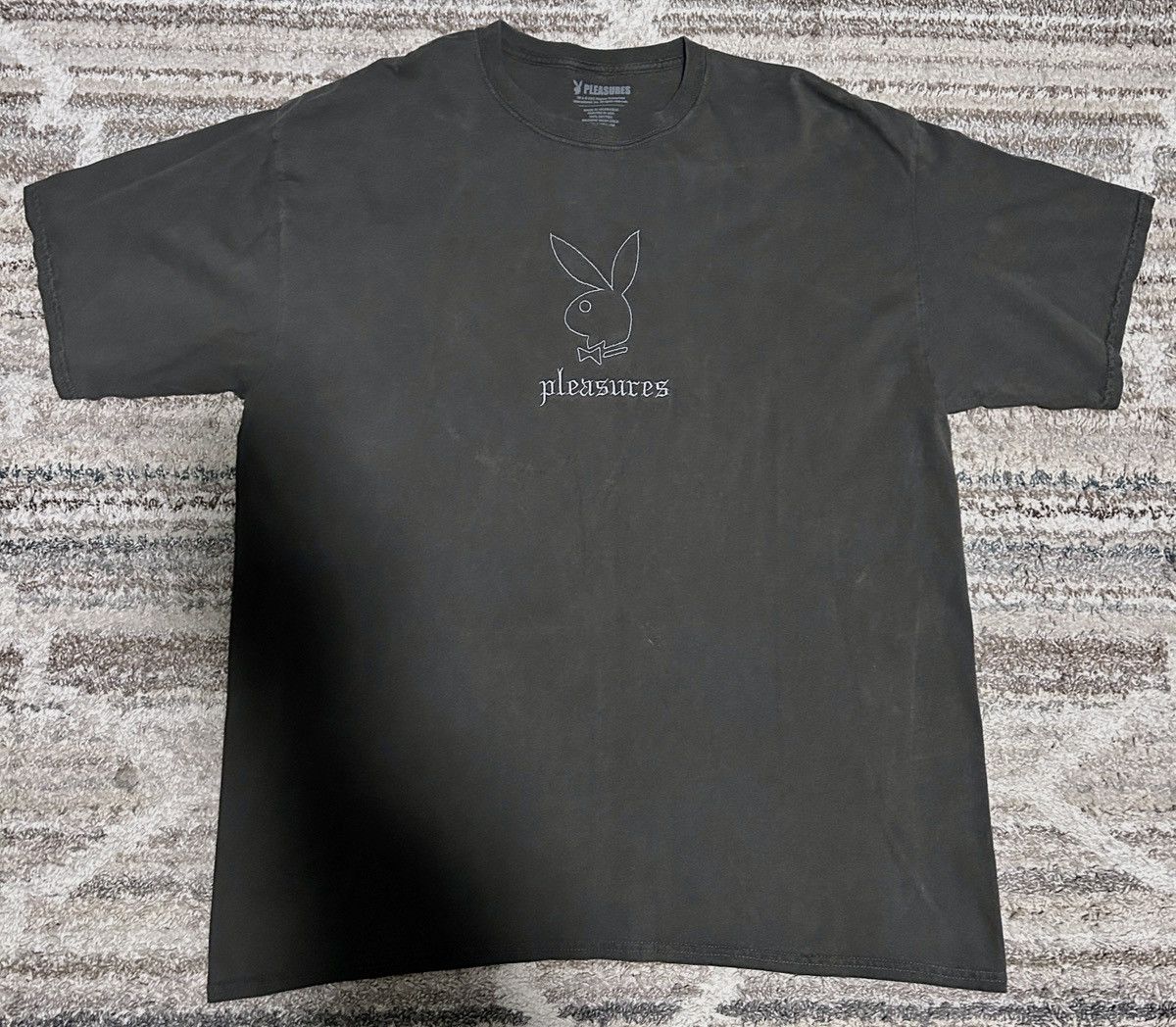 Pleasures Pleasures Playboy Entertainment Pigment Dye T-Shirt Black Size US XXL / EU 58 / 5 - 1 Thumbnail