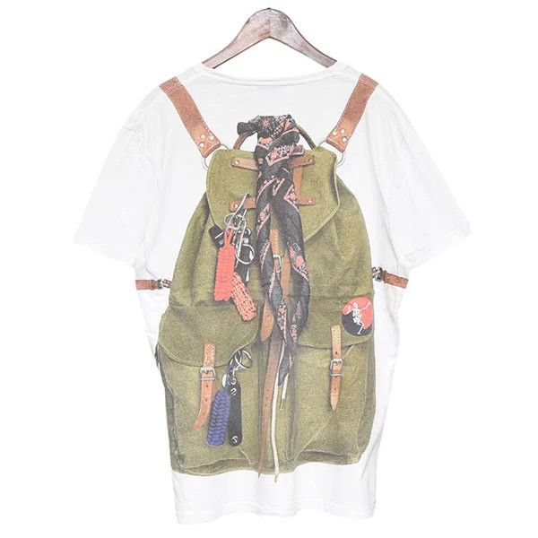 Alexander McQueen Trompe-l'œil Backpack Tee Size US L / EU 52-54 / 3 - 3 Thumbnail