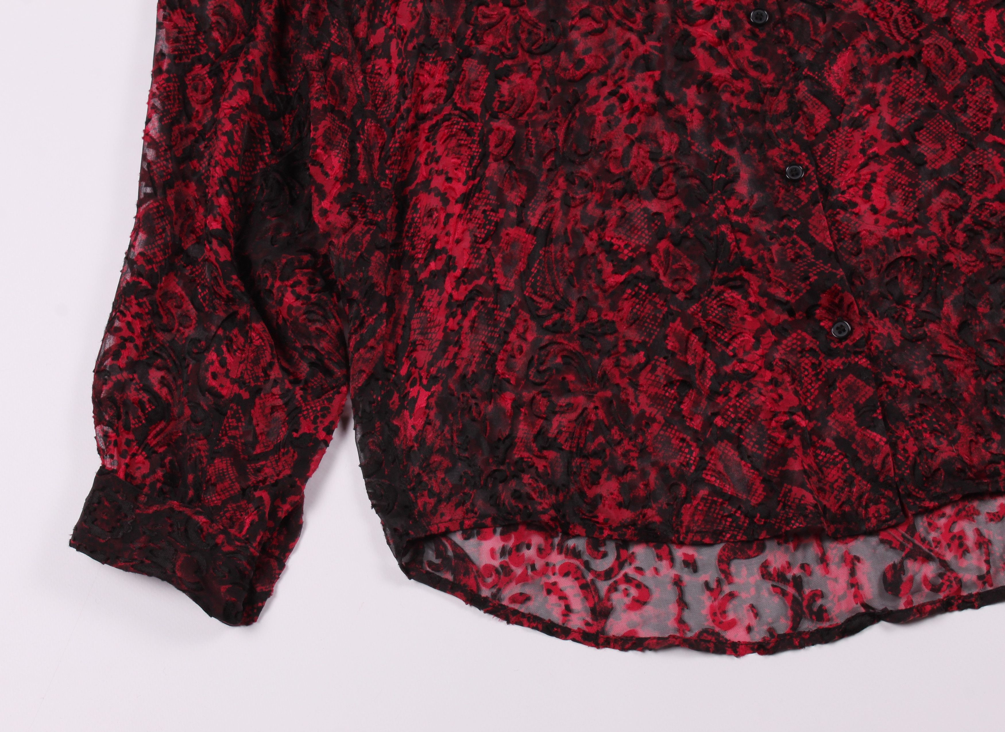 The Kooples The Kooples Silk Flora Mesh Shirt Size XL / US 12-14 / IT 48-50 - 3 Thumbnail