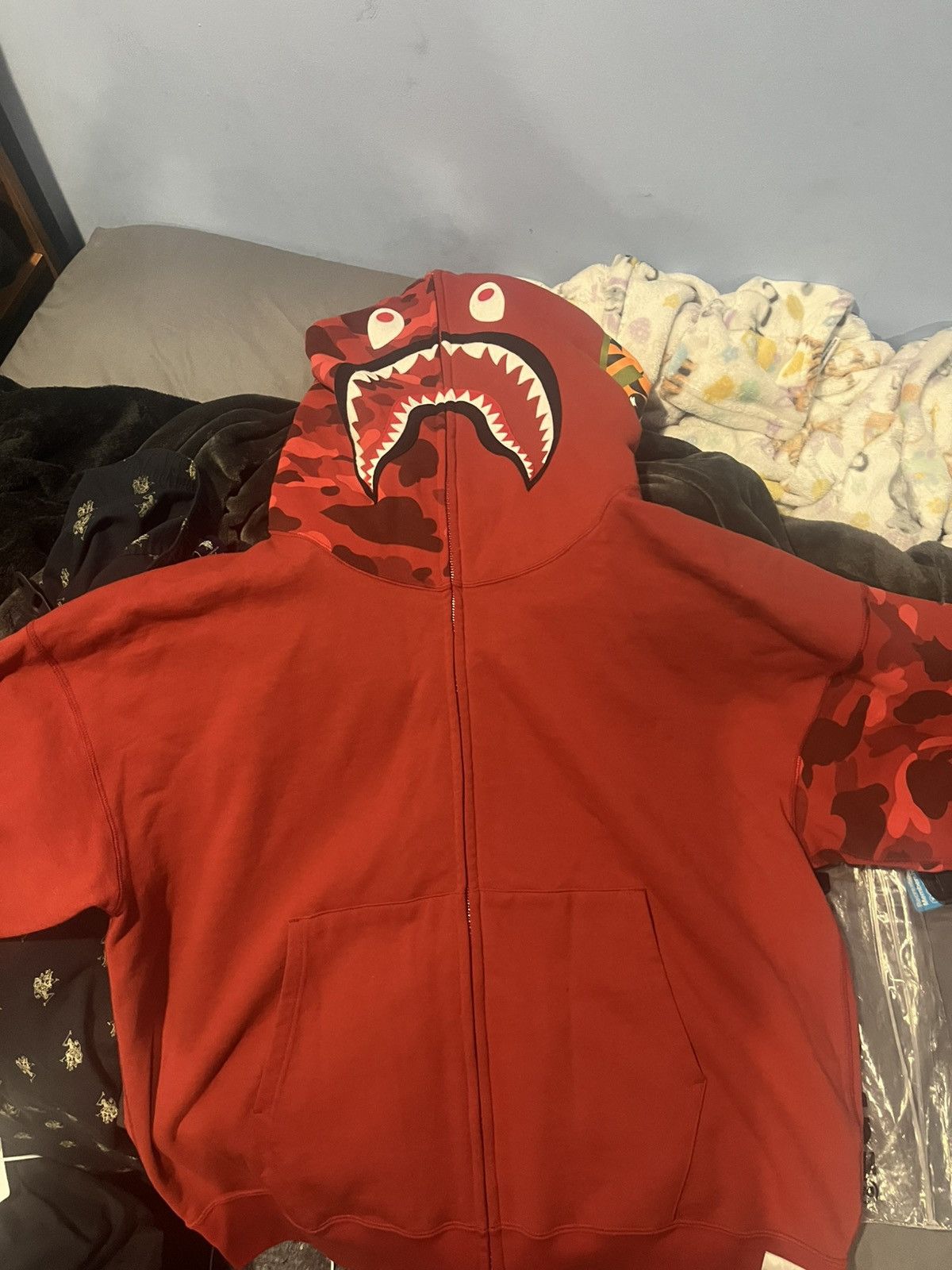 Bape Bape zip up hoodie shark Size US XL / EU 56 / 4 - 1 Thumbnail