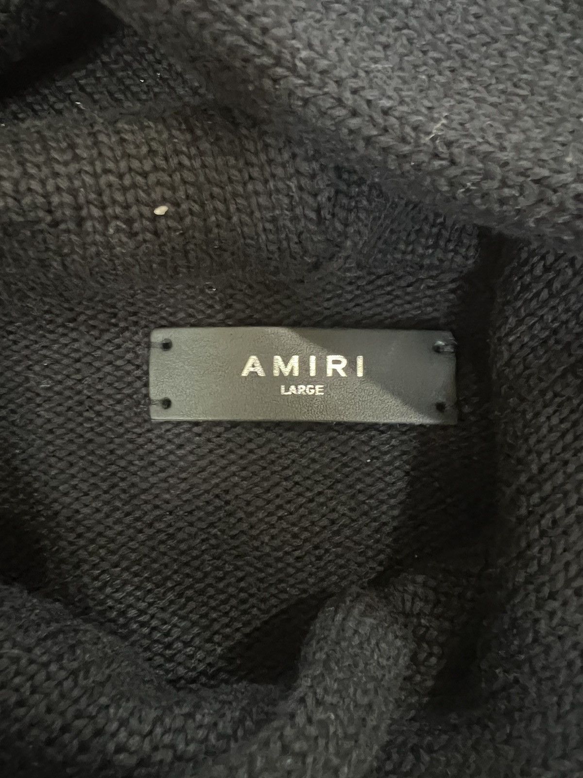 Amiri Amiri knitted amiri logo hoodie Size US L / EU 52-54 / 3 - 5 Thumbnail
