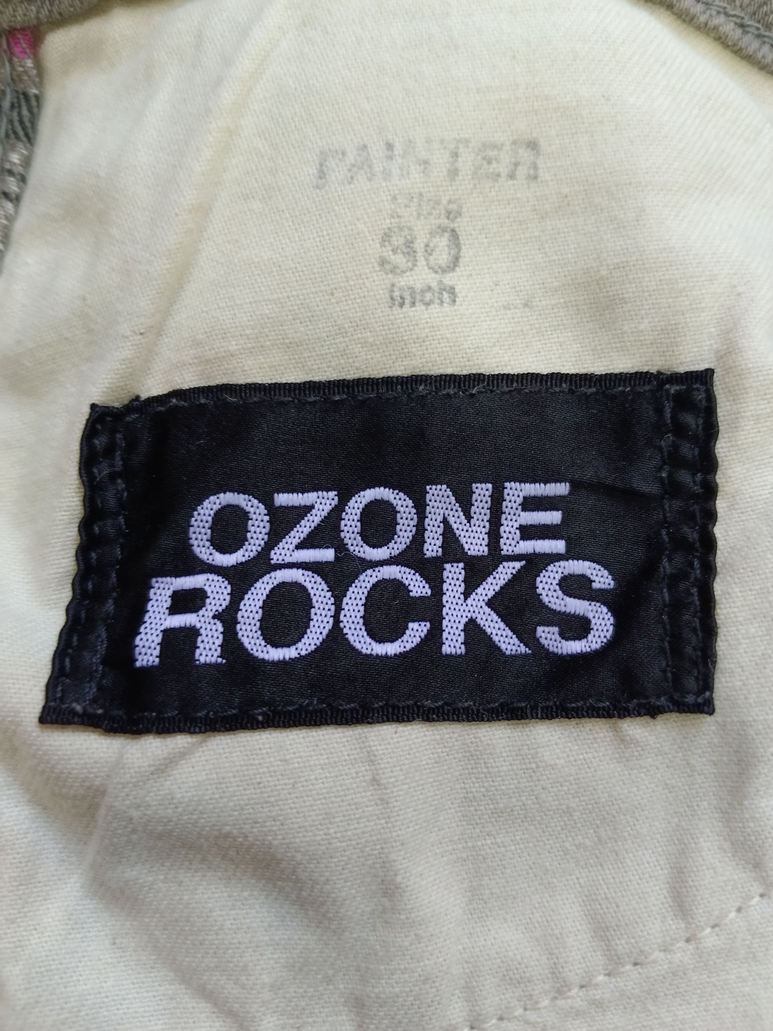 Japanese Brand SiCK 90s OZONE ROCKS STRIPE CARPENTER DENIM PANTS Size US 30 / EU 46 - 7 Thumbnail