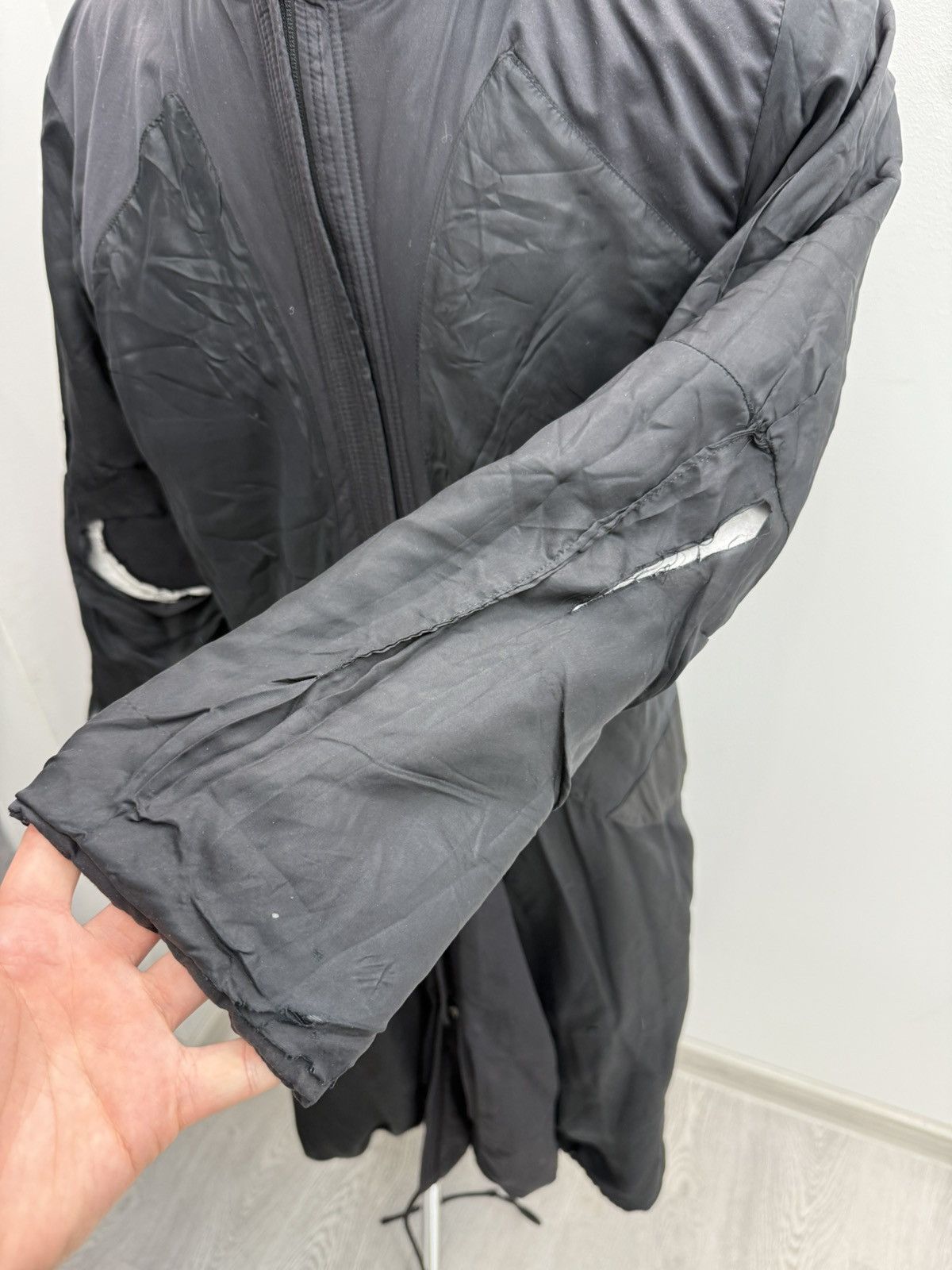 Issey Miyake Vintage Issey Miyake Long Coat Hooded Jacket Size US M / EU 48-50 / 2 - 11 Thumbnail