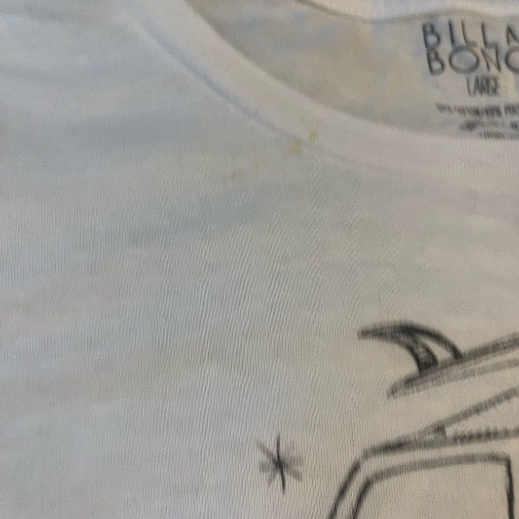 Billabong Billabong womens White Graphic Tee size L(small stain) Size L / US 10 / IT 46 - 5 Thumbnail