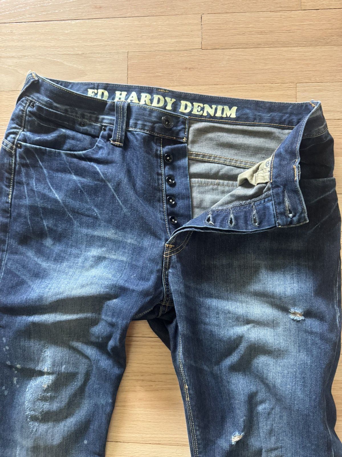 Ed Hardy Ed Hardy Blue denim jeans Size US 33 - 3 Thumbnail