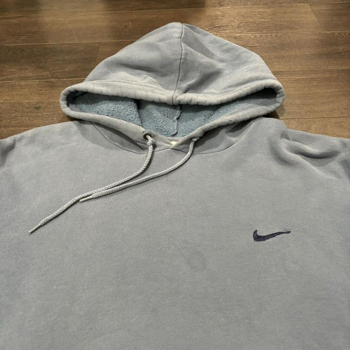 Nike Vintage baby blue tonal Nike swoosh hoodie from the 00s | Grailed