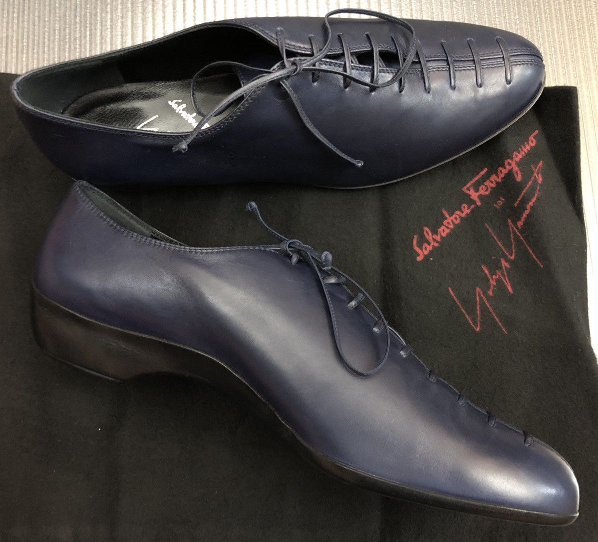 Salvatore Ferragamo Salvatore Ferragamo x Yohji Yamamoto Leonina Laced 9.5 C NEW Size US 9.5 / IT 39.5 - 3 Thumbnail