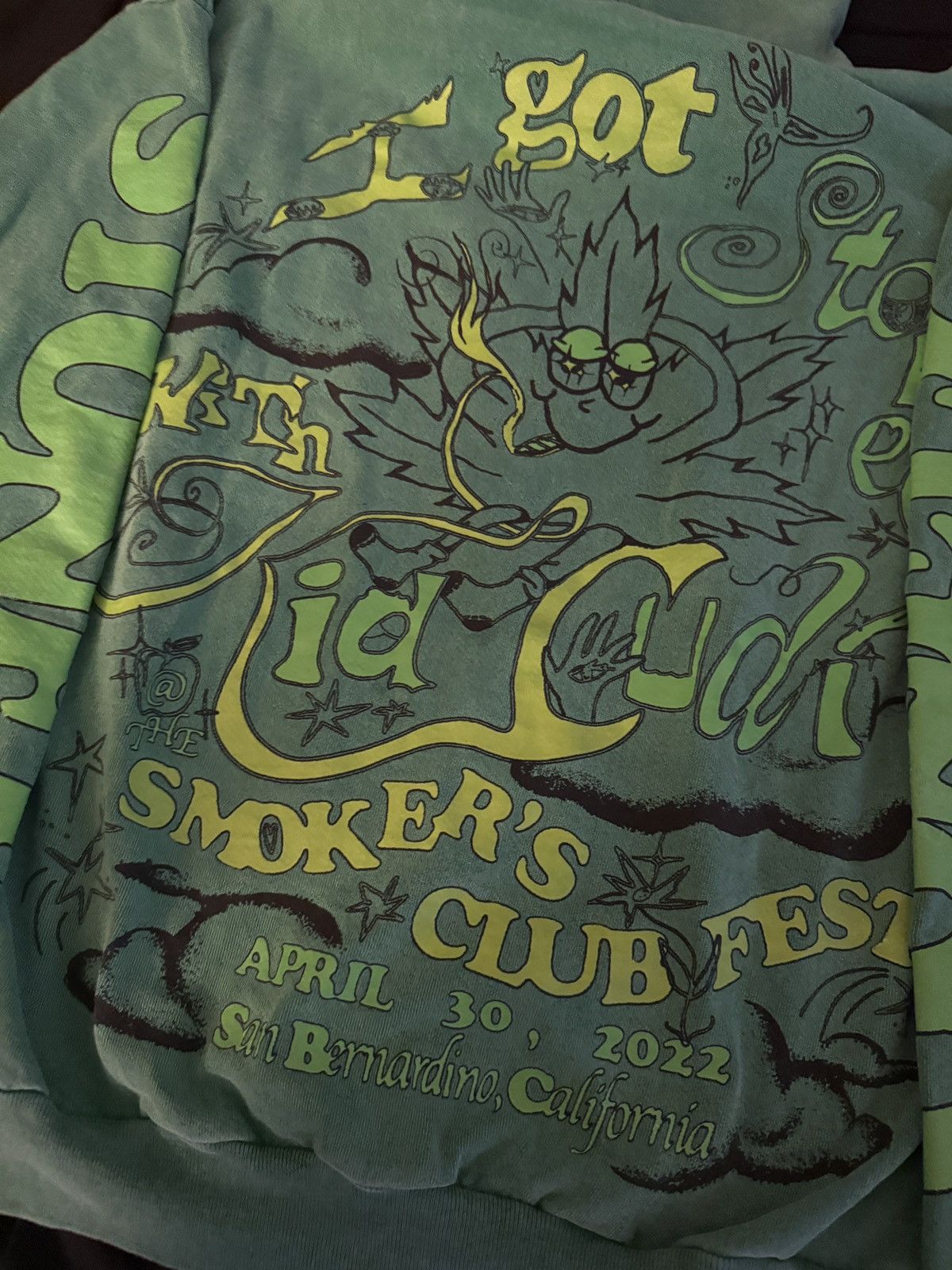 Kid Cudi Kid Cudi 2022 smokers club festival hoodie size L Size US L / EU 52-54 / 3 - 5 Thumbnail