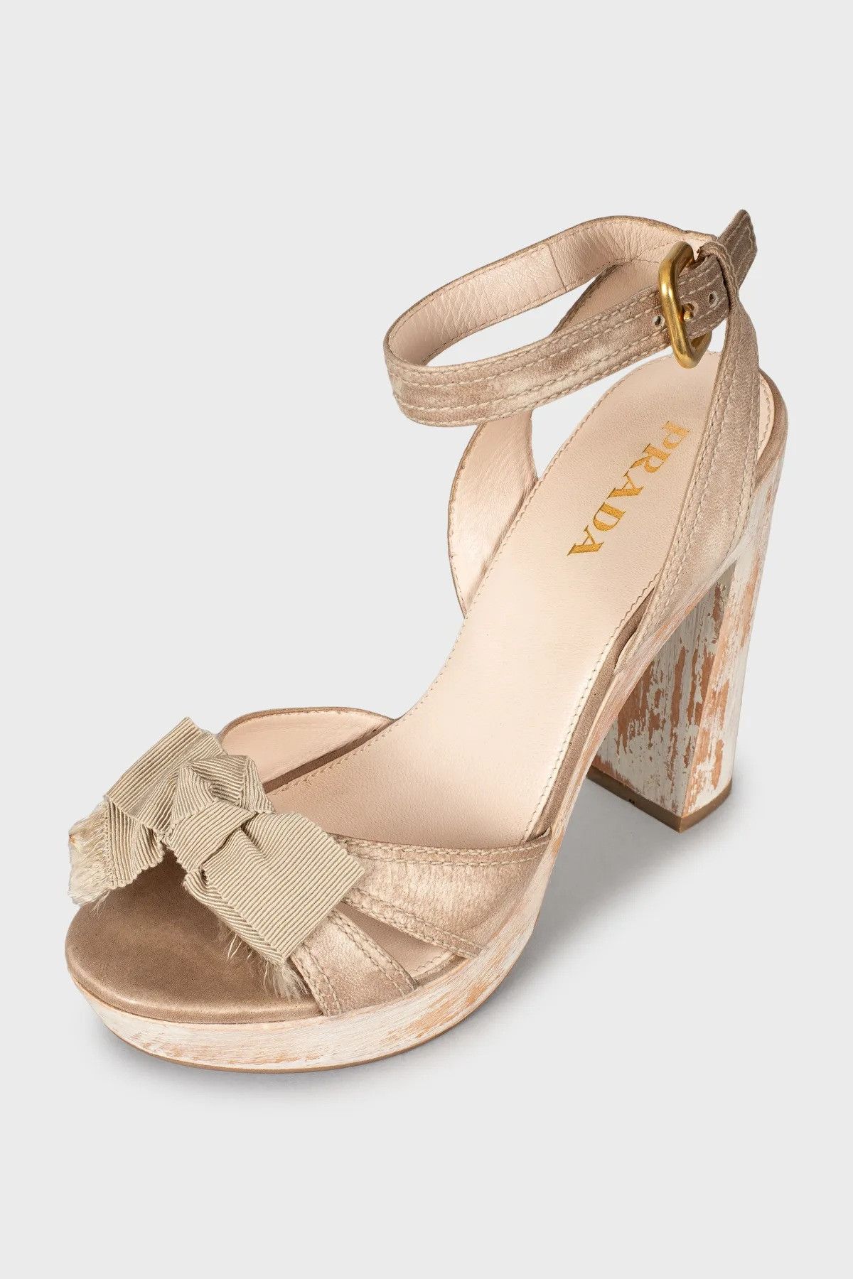 Prada Prada Leather sandal Size US 7.5 / IT 37.5 - 1 Thumbnail
