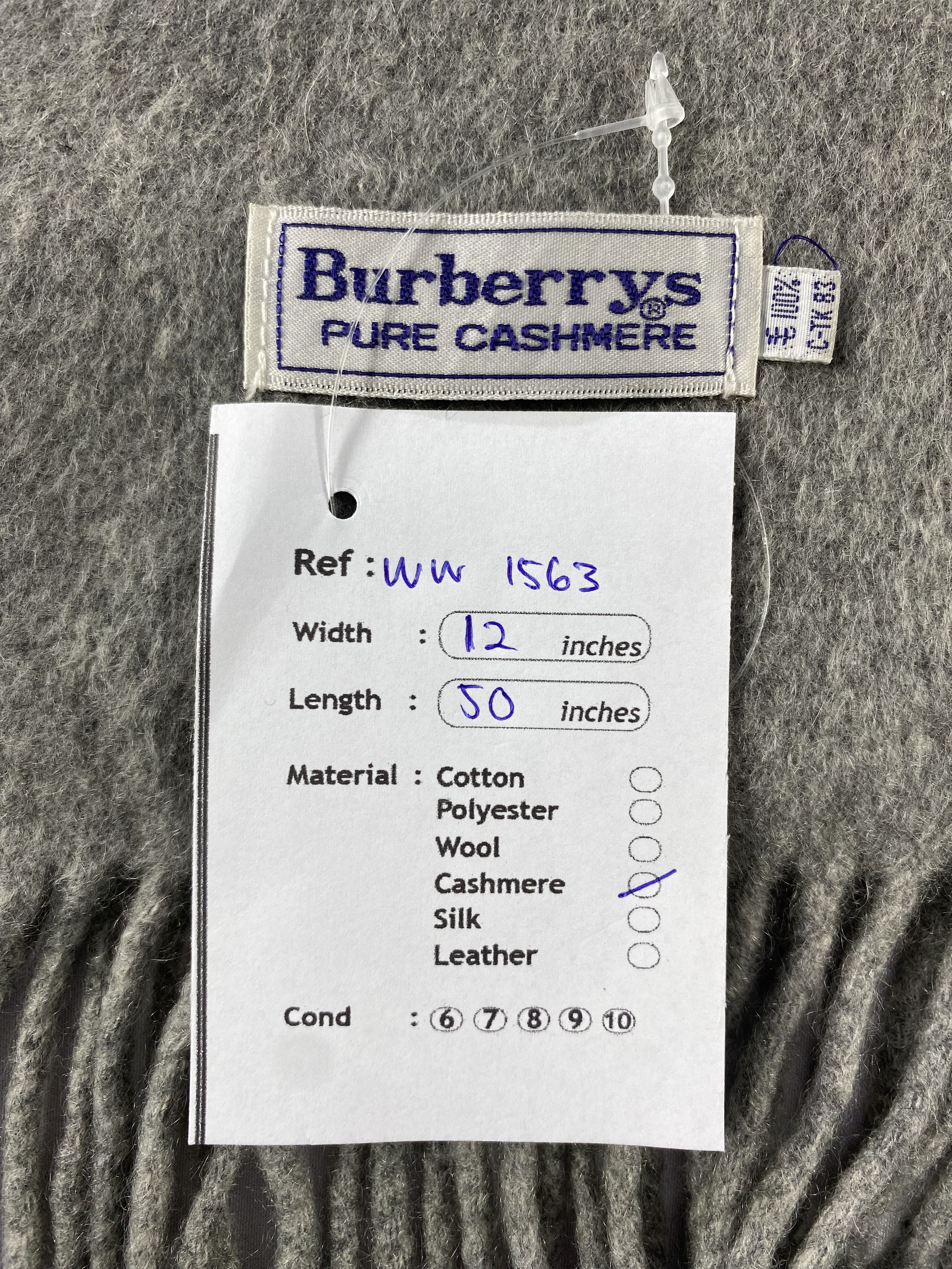 Burberry × Vintage Burberry Scarf / Muffler / Neckwear - WW1563 Size ONE SIZE - 7 Thumbnail