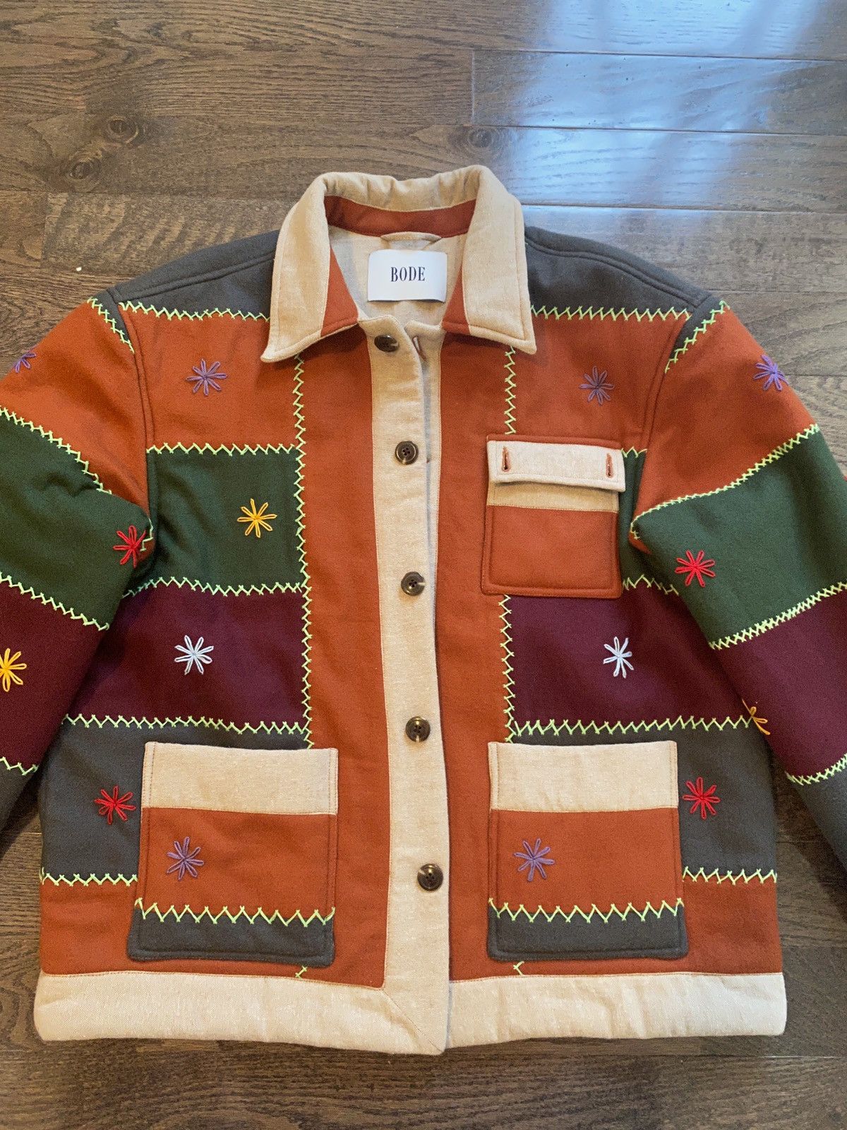 Bode BODE Embroidered Autumn Quilt Jacket size L/XL Size US L / EU 52-54 / 3 - 2 Thumbnail