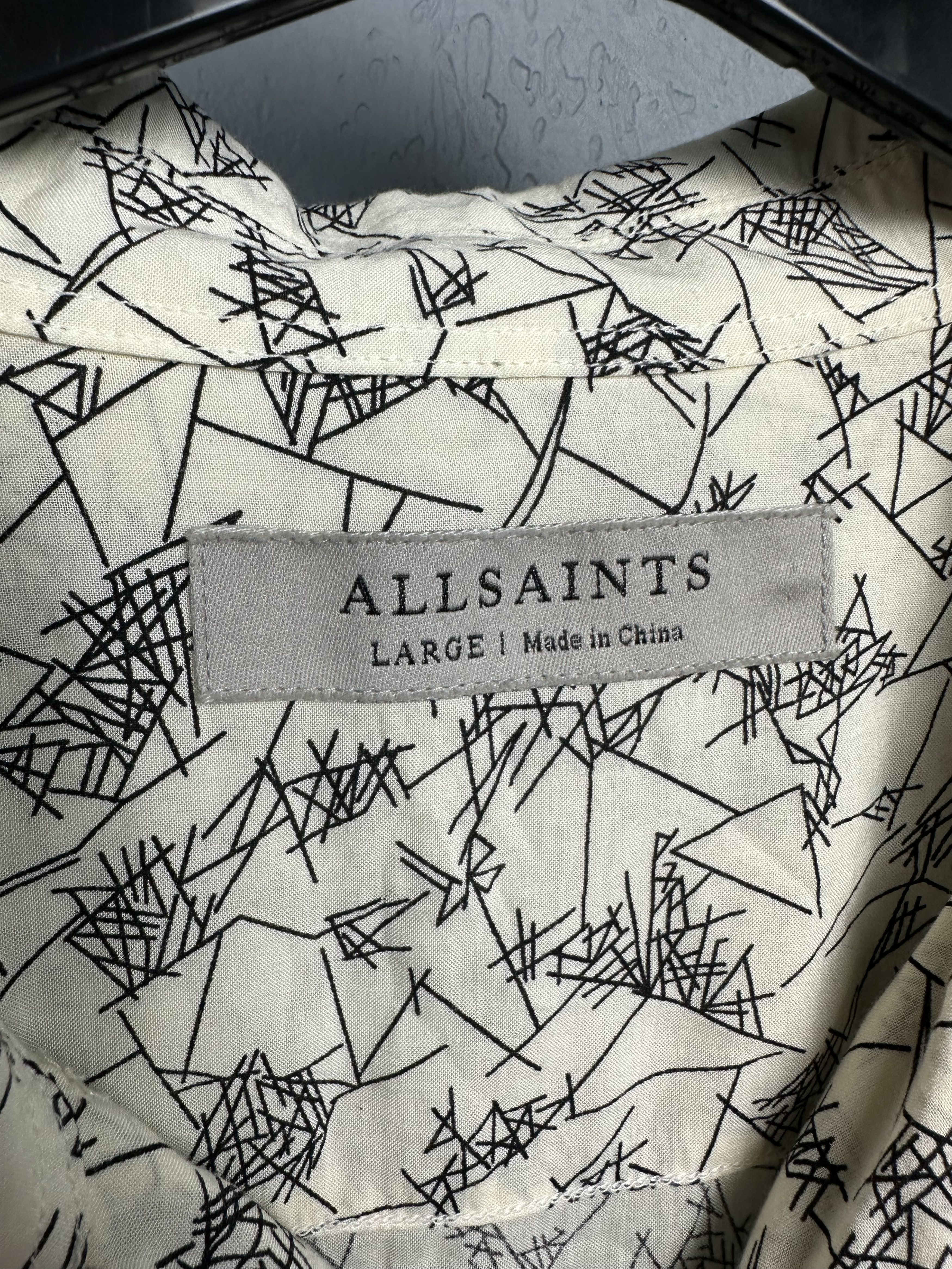 Allsaints Allsaints Mens Skribillare Hawaiian Shirt Size US L / EU 52-54 / 3 - 3 Thumbnail