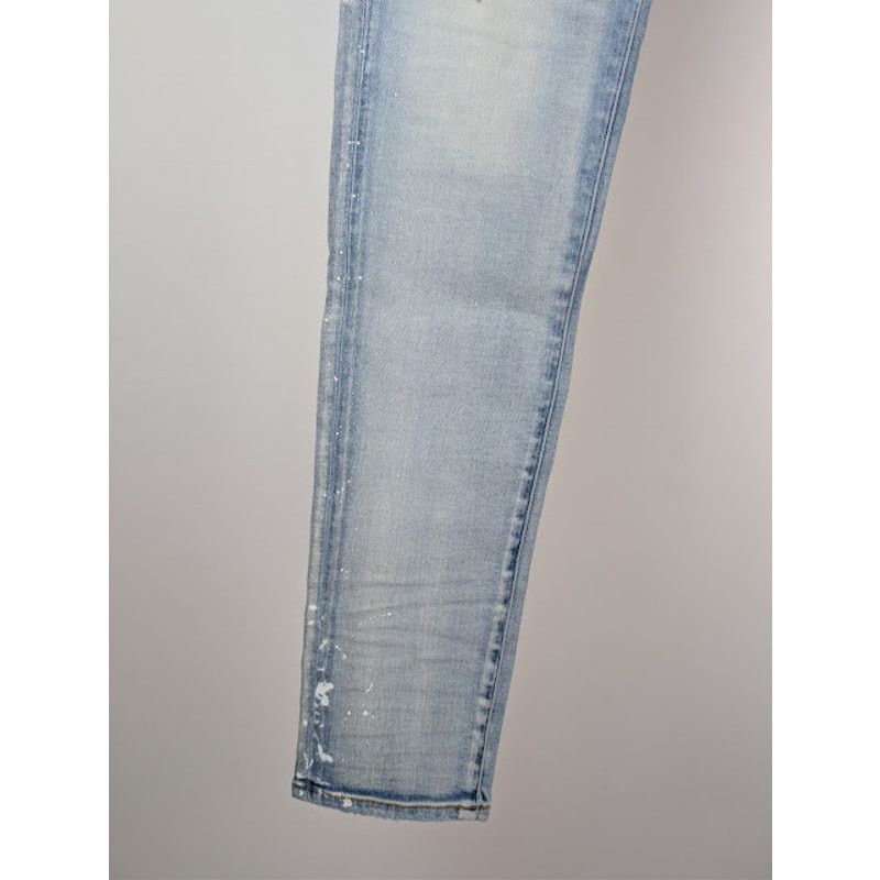 Amiri o1rshd1 MA Drip Skinny Denim Jeans in Light Indigo 32 Size US 32 / EU 48 - 10 Thumbnail