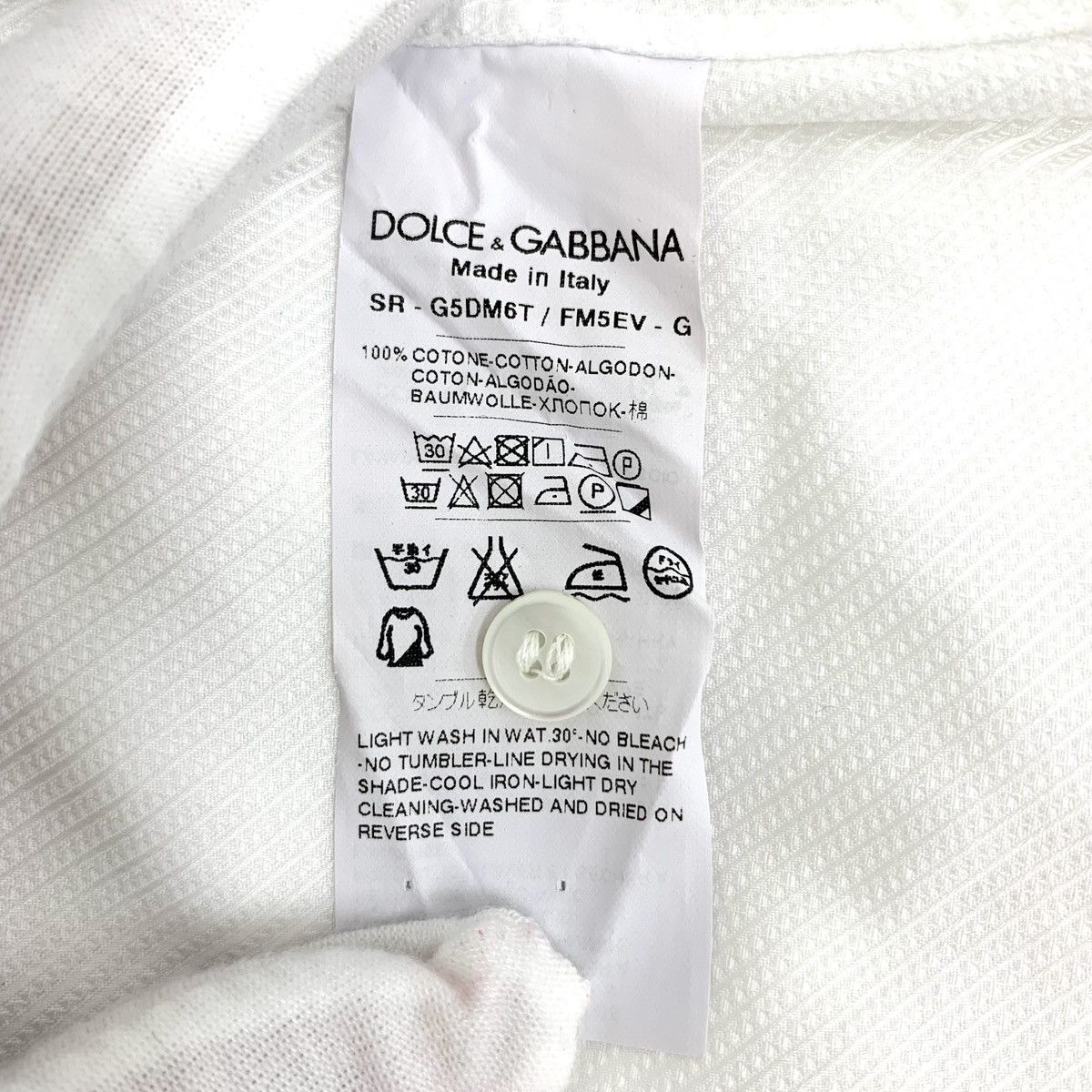 Dolce & Gabbana Dolce & Gabbana White Collared Long Sleeve Shirt K26WX Size US XXS / EU 40 - 7 Thumbnail