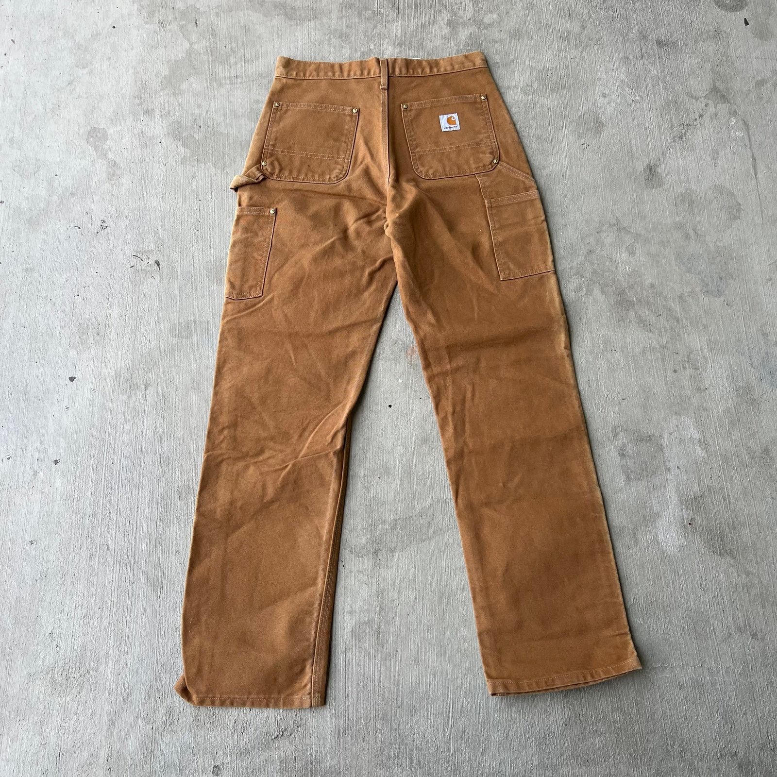 Carhartt × Vintage Carhartt brown double knee work wear carpenter pants Size US 29 - 5 Thumbnail