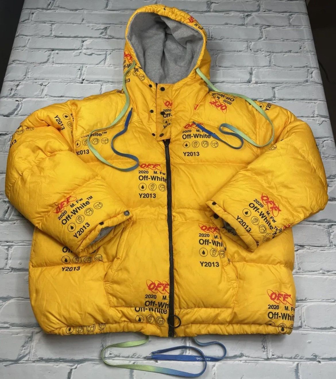 Off-White Off-White Industrial zipped puffer Size US S / EU 44-46 / 1 - 2 Thumbnail