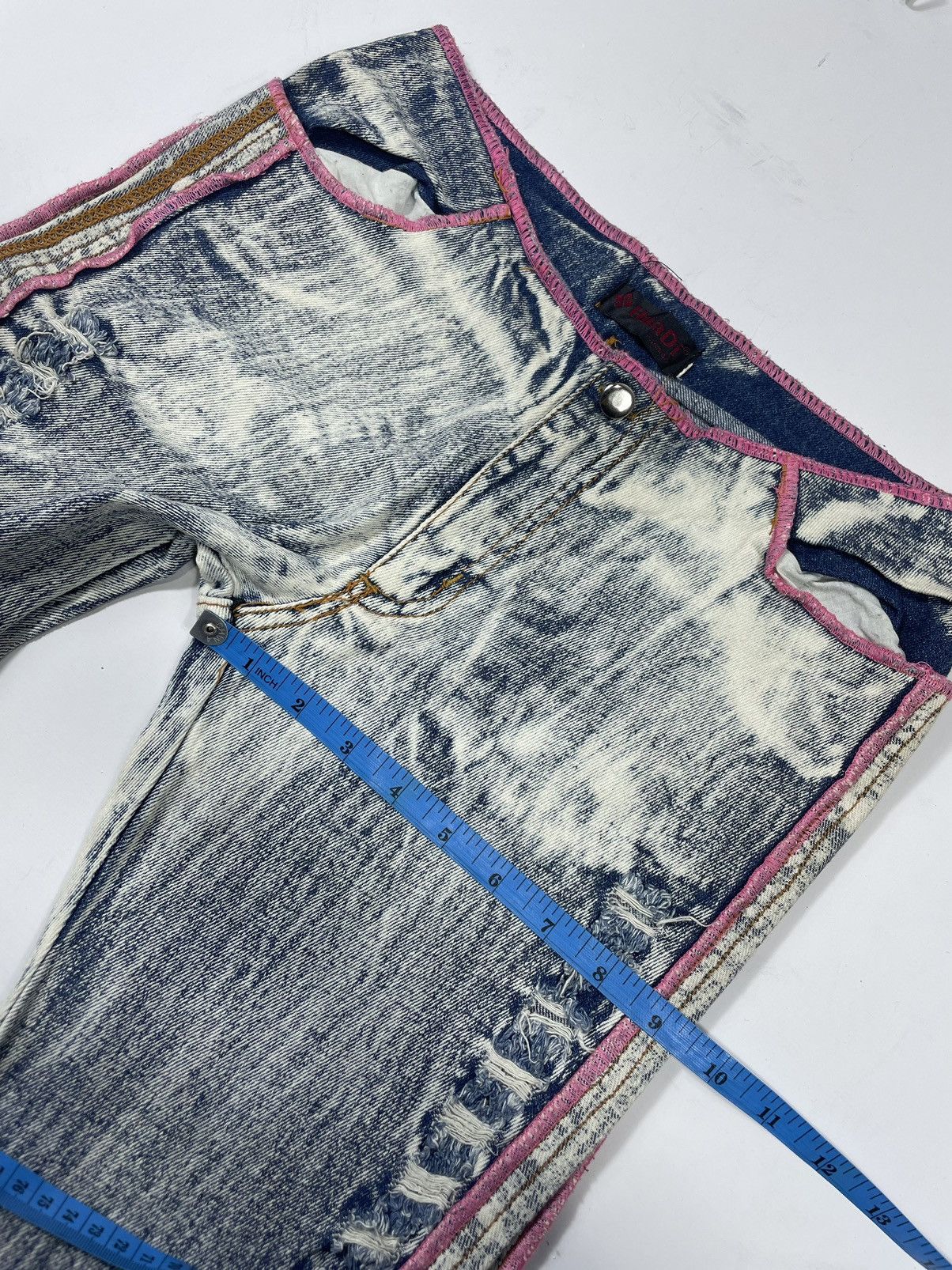 Other Huadi Super Flare acid wash Denim ifsixlgb style Size US 29 - 8 Thumbnail