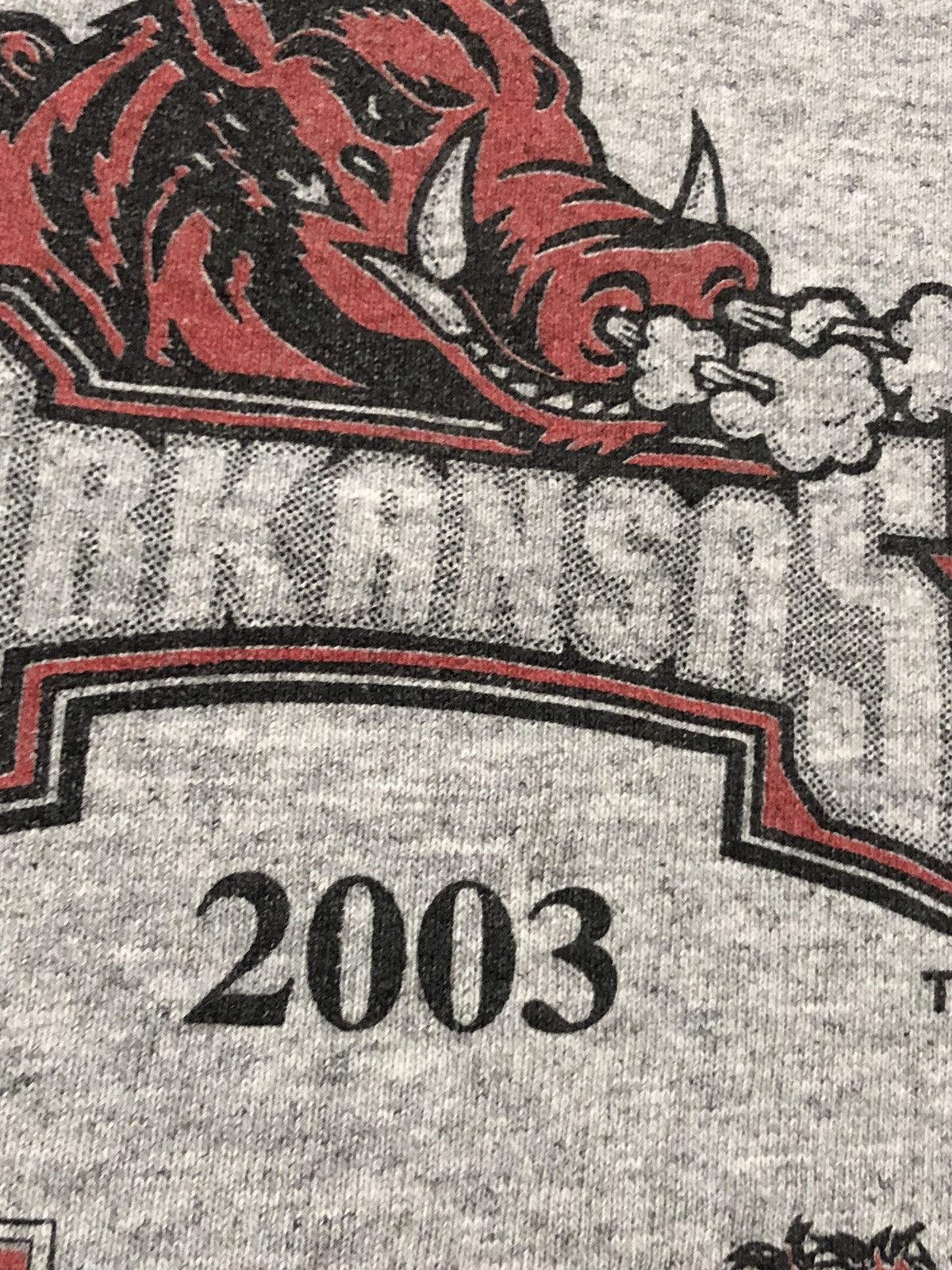 Vintage Vtg Y2K 2003 Evolution of Arkansas Razorbacks Long Sleeve Size US M / EU 48-50 / 2 - 4 Thumbnail
