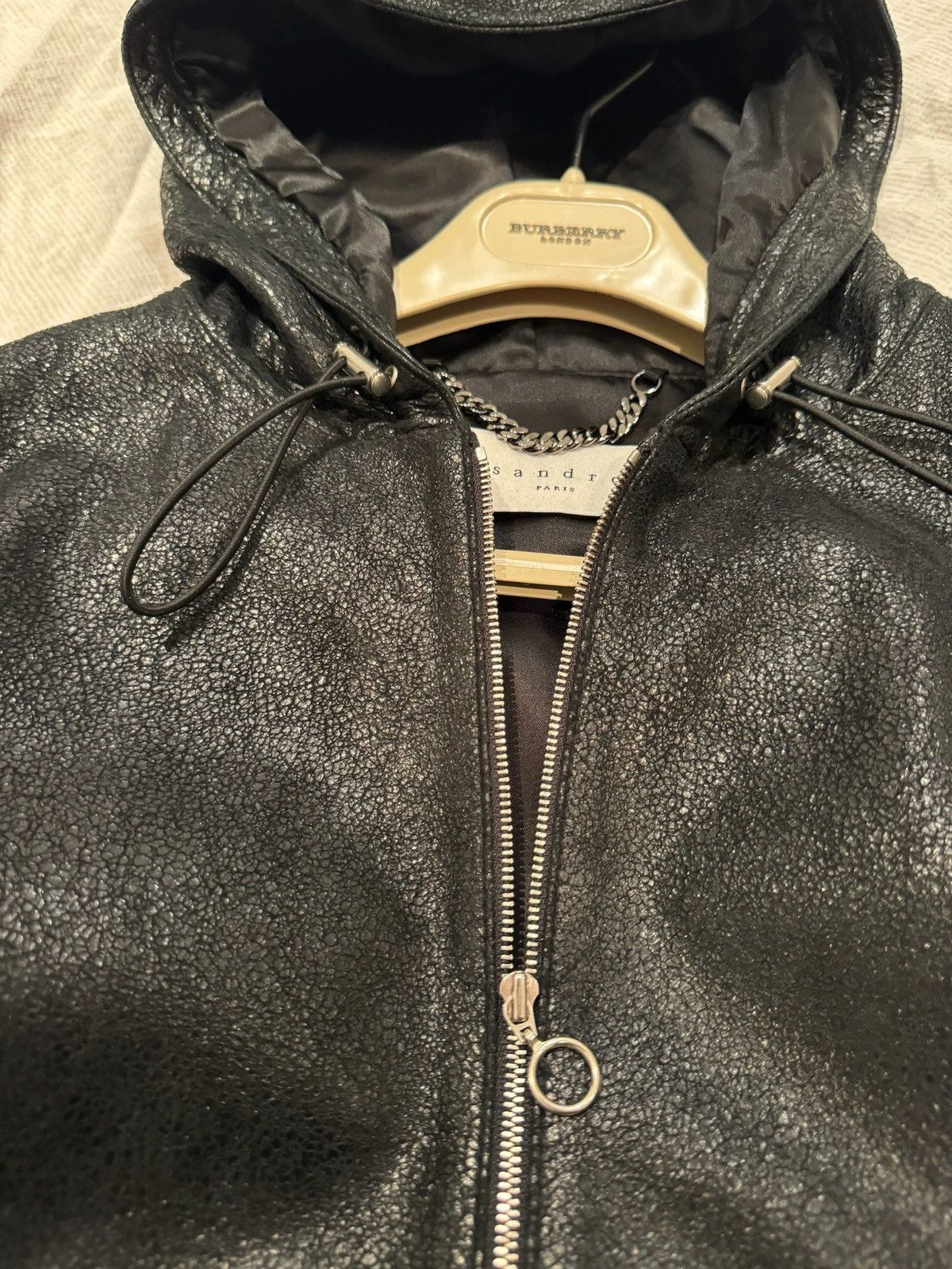Sandro Sandro Paris Men’s Leather Jacket Size US M / EU 48-50 / 2 - 2 Thumbnail