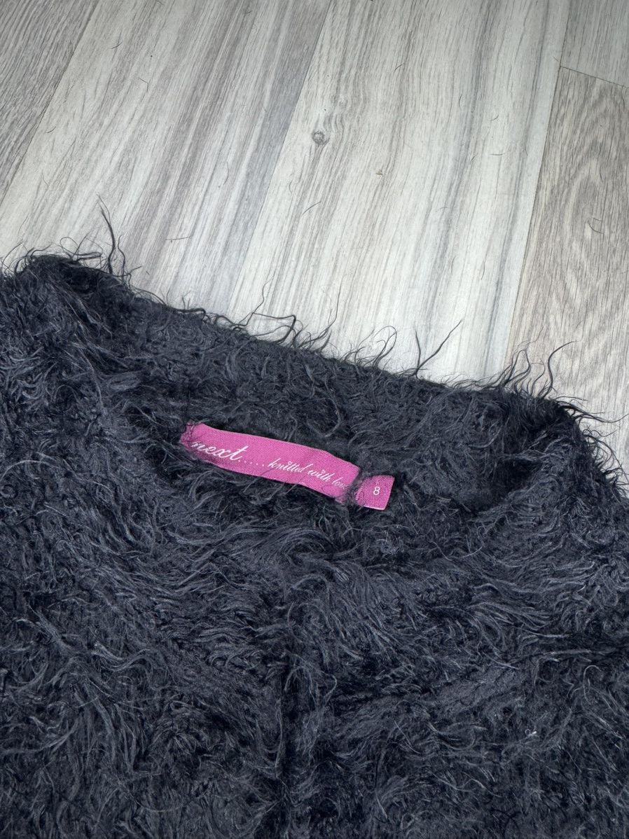 Japanese Brand Y2K Faux Fur Cardigan ifsixwasnine LGB mohair cdg y’s Size S / US 4 / IT 40 - 4 Thumbnail