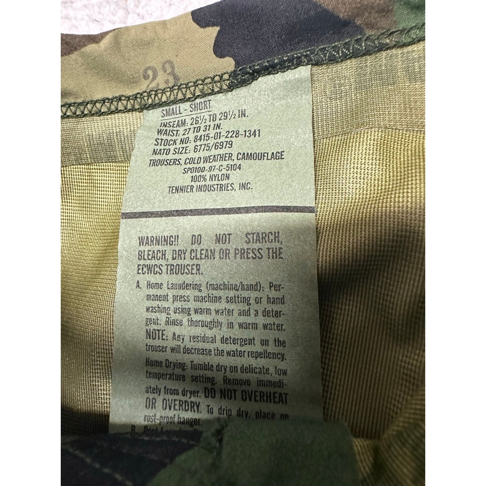 Other US Army Goretex Trousers Cold Weather Woodland Camo Pants S Size US 30 / EU 46 - 5 Thumbnail