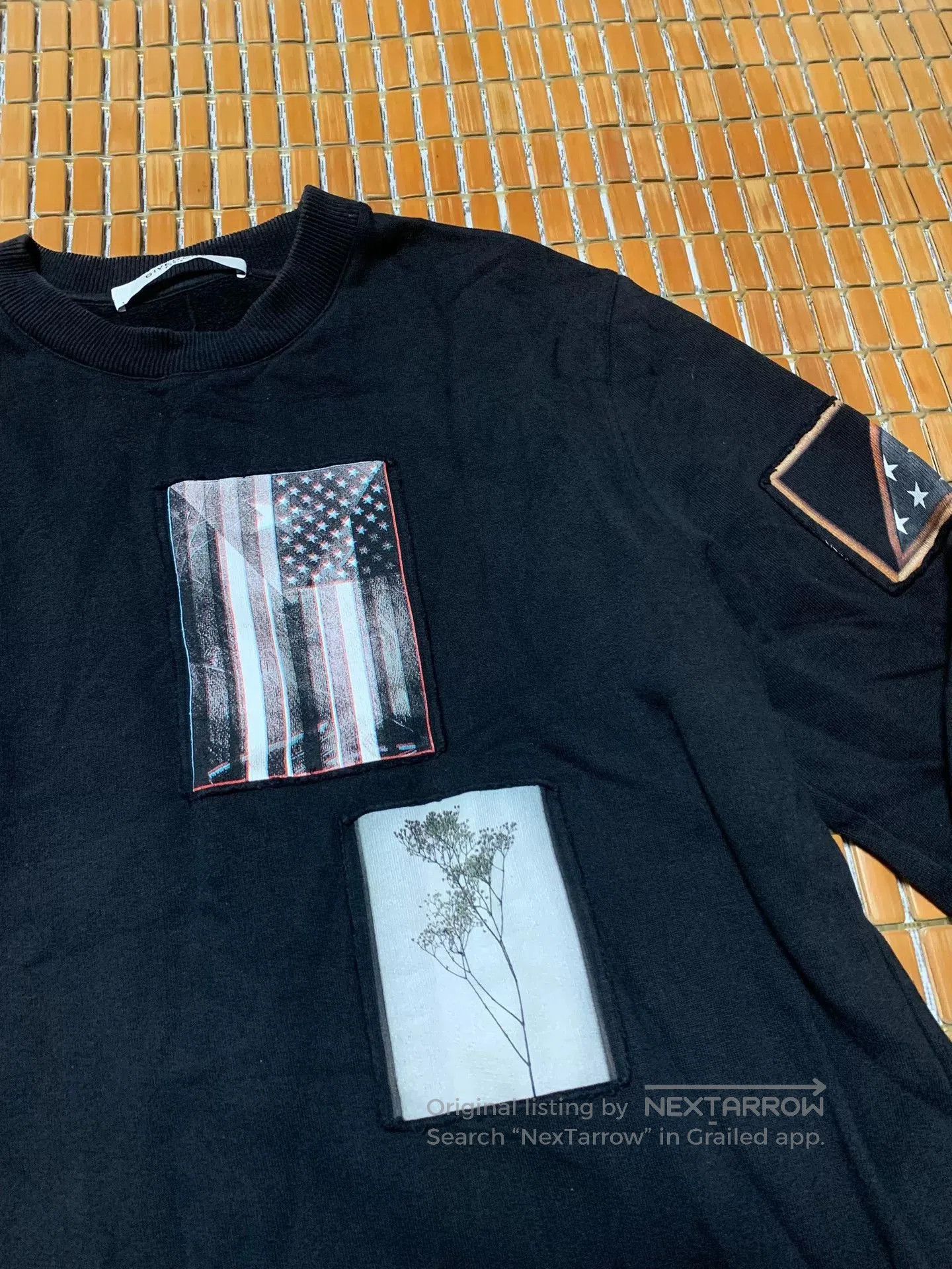 Givenchy Givenchy Montage Flag Patch Sweatshirt. Size US M / EU 48-50 / 2 - 2 Thumbnail