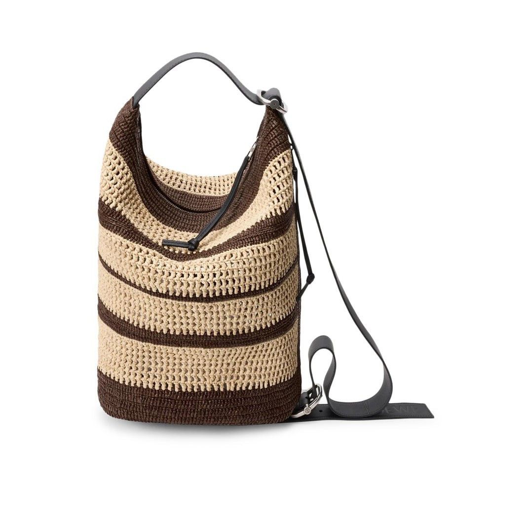 Loewe LOEWE Loop $3300 Chocolate/Natural Bucket Bag New & Authenti Size ONE SIZE - 4 Thumbnail