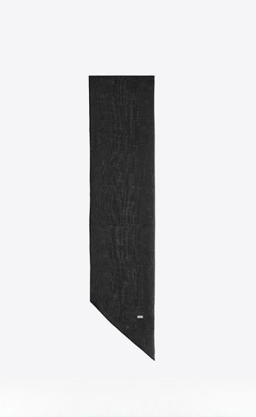 Saint Laurent Paris oc11z1225 Size: OS / Long Lavallière in Silk Muslin Scarves Size ONE SIZE - 1 Preview