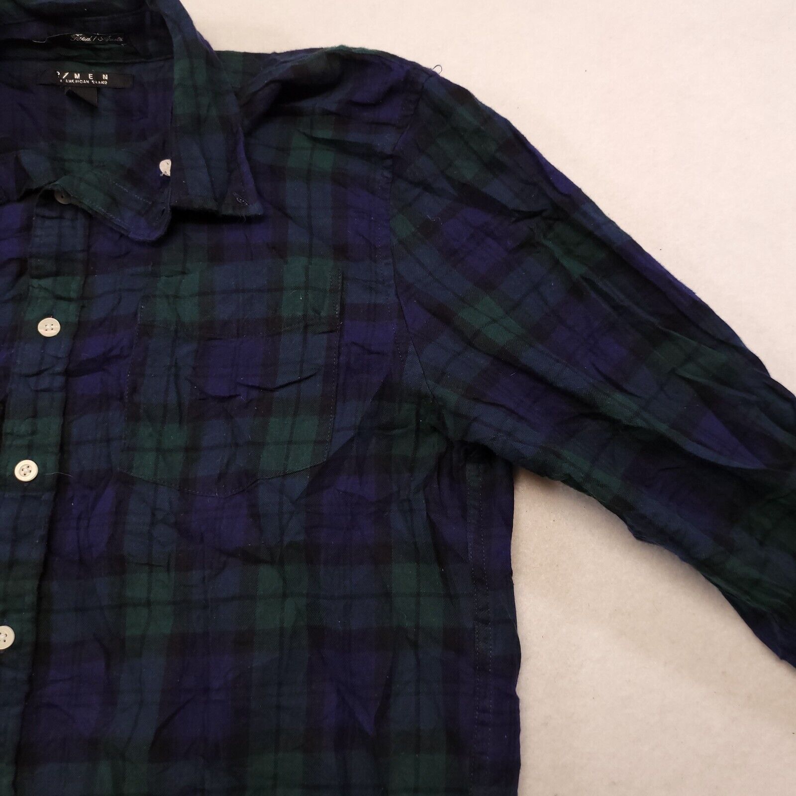 21 Men 21 Men Tartan Flannel Button Up Shirt Mens Size Large Purple Size US L / EU 52-54 / 3 - 5 Thumbnail