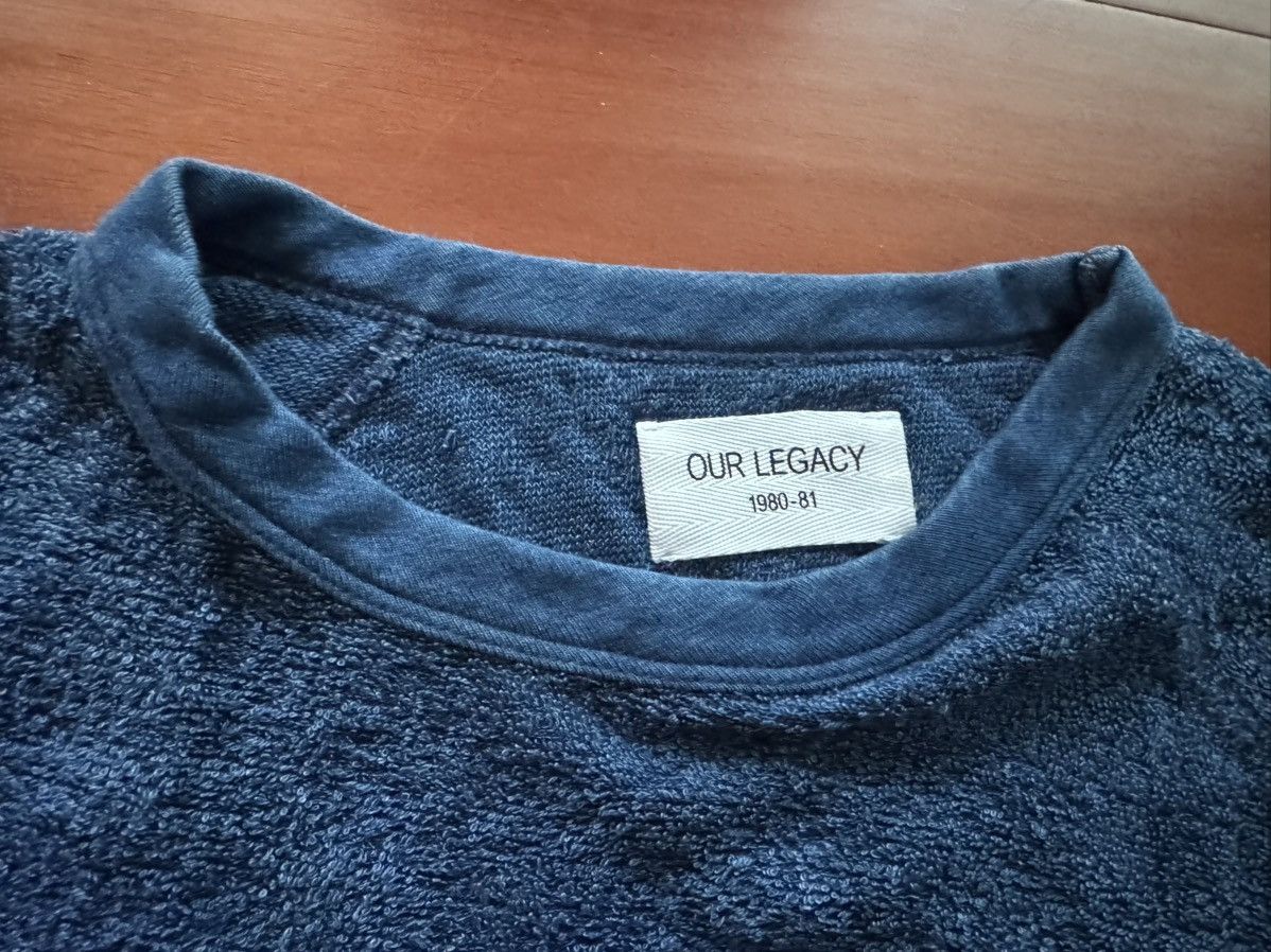 Our Legacy Our Legacy "Great Sweat" Indigo Froté Size US M / EU 48-50 / 2 - 2 Thumbnail