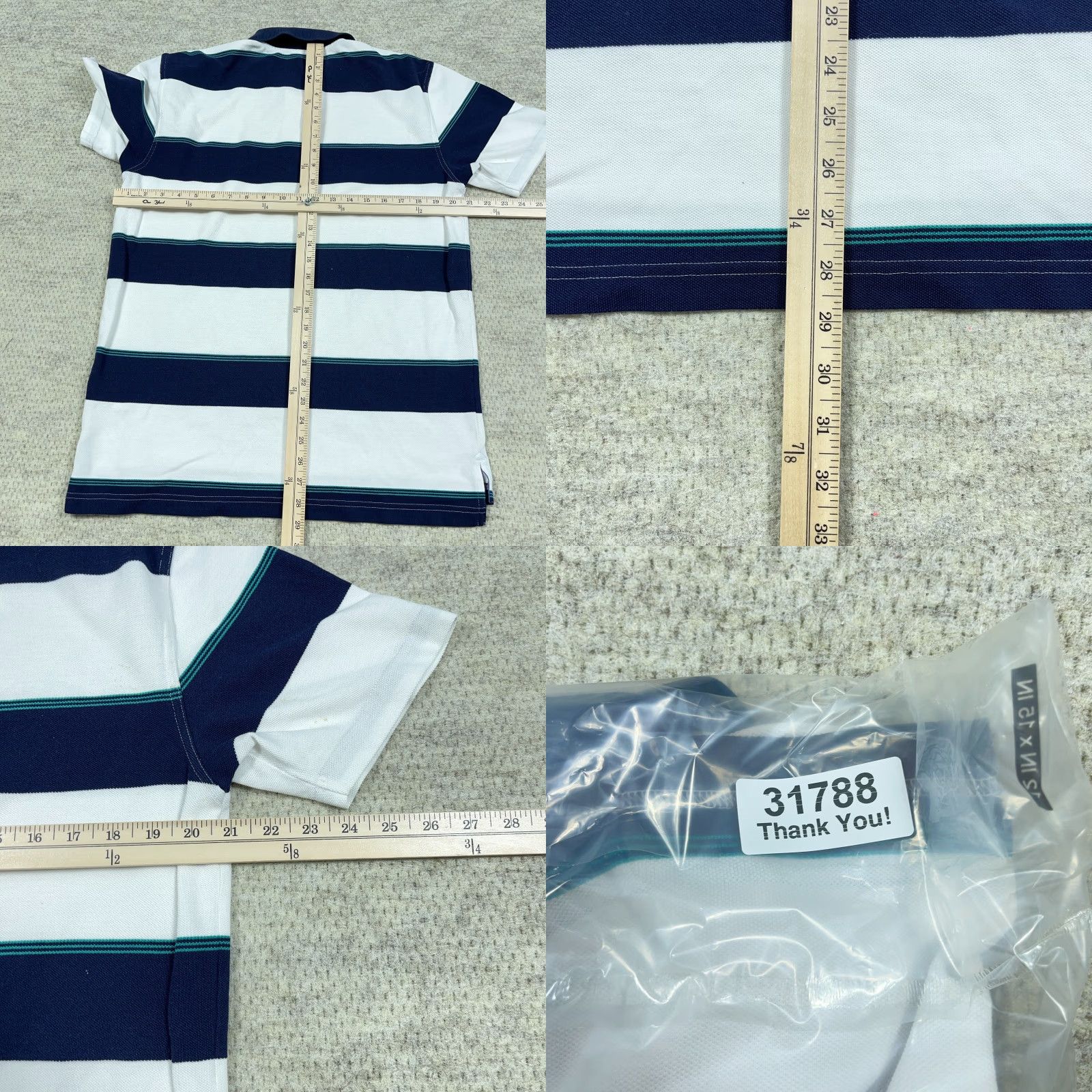 Brooks Brothers Brooks Brothers Polo Shirt Men L Blue White Colorblock 90s Classic Designer Preppy Striped Short Sleeve Button Collar Mens Polo Size US L / EU 52-54 / 3 - 8 Thumbnail