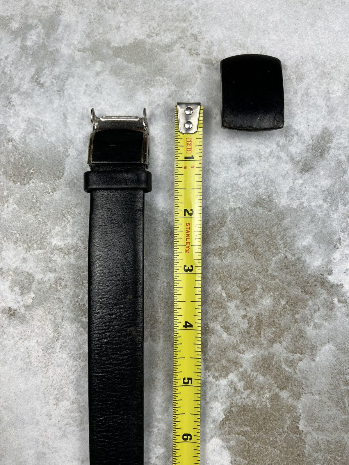 Comme des Garcons Comme des Garcons Homme Black Leather Buckle Belt Size ONE SIZE - 10 Thumbnail
