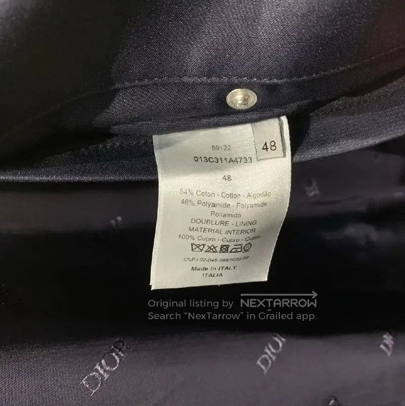 Dior Dior Men's Navy Nylon Outerwear Jacket . Size US M / EU 48-50 / 2 - 8 Thumbnail