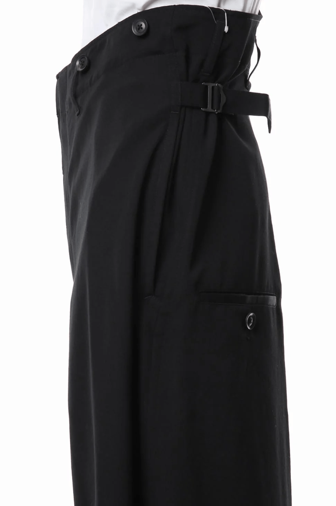 Yohji Yamamoto Yohji Yamamoto Pour Homme - Wool Wide Suspender Pants Size US 30 / EU 46 - 7 Thumbnail