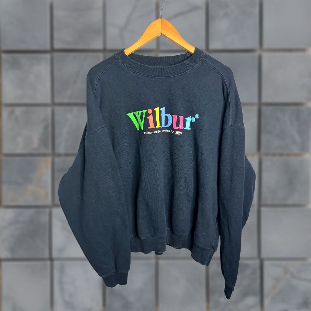 Vintage VINTAGE Wilbur Soot OS-1.2 Sweatshirt 96' Software Nerd Computer PC Men's XL Blue 323 Size US XXL / EU 58 / 5 - 1 Thumbnail