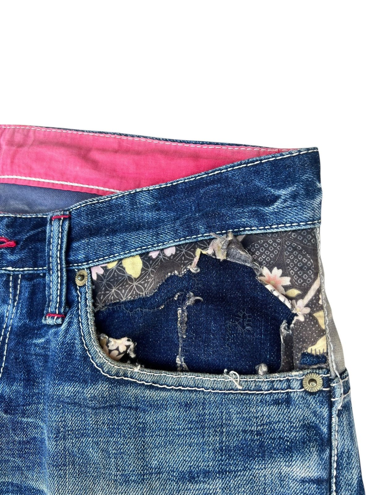 Eternal ETERNAL Japan Aging Distressed Mud Denim Hybrid Jeans Size US 32 / EU 48 - 11 Thumbnail