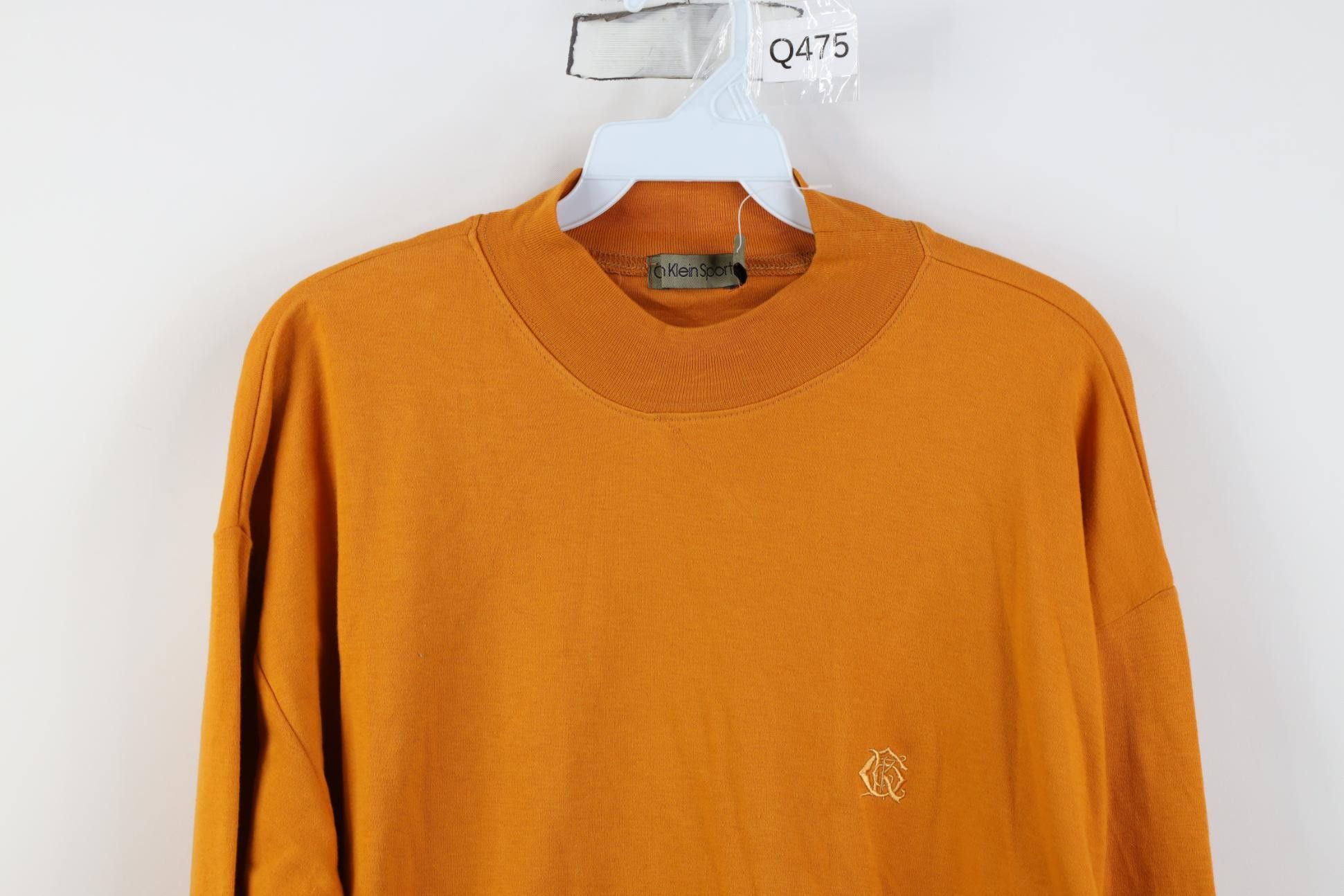 Calvin Klein Deadstock Vintage 90s Calvin Klein Mock Neck T-Shirt Size US M / EU 48-50 / 2 - 2 Thumbnail