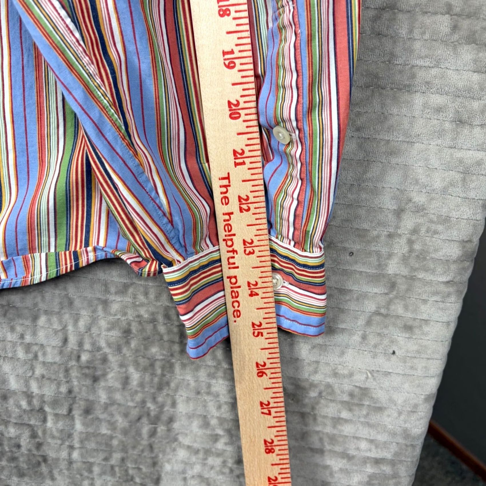 Ralph Lauren Ralph Lauren Button-Down Shirt Mens Striped Cotton 2XL Custom Fit Multicolor Button-Up Chest Embroidered Logo Size US XXL / EU 58 / 5 - 6 Thumbnail