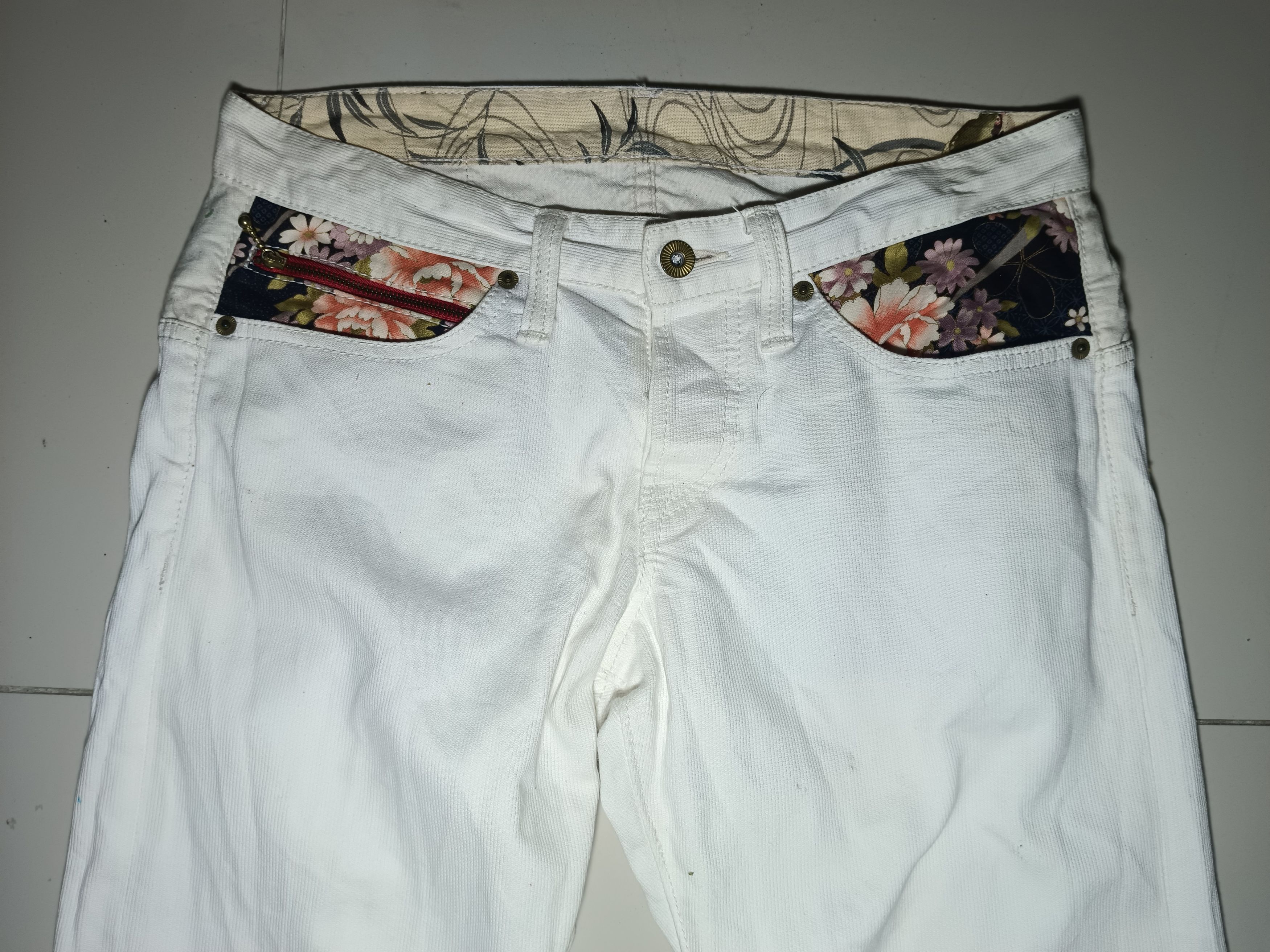 14th Addiction × Eternal × If Six Was Nine Japanese Brand Y2K Eternal Flower Sukajan Jeans Size US 30 / EU 46 - 7 Thumbnail
