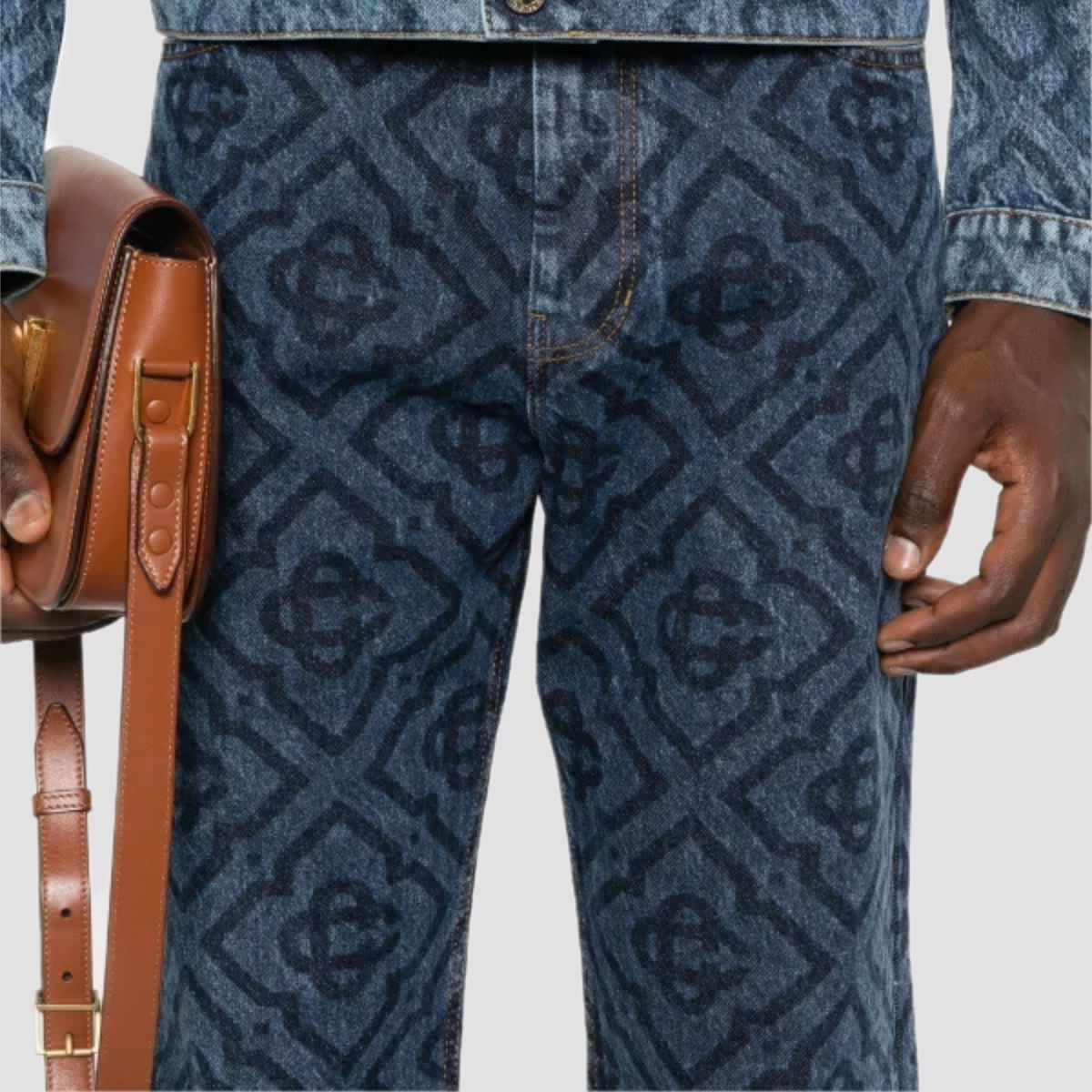 Casablanca Casablanca Laser Monogran Denim Jeans Size US 32 / EU 48 - 2 Thumbnail