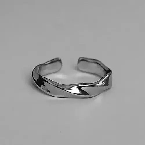 Jewelry x Ring Gold Plated Retro Punk Ring in Silver, Men's