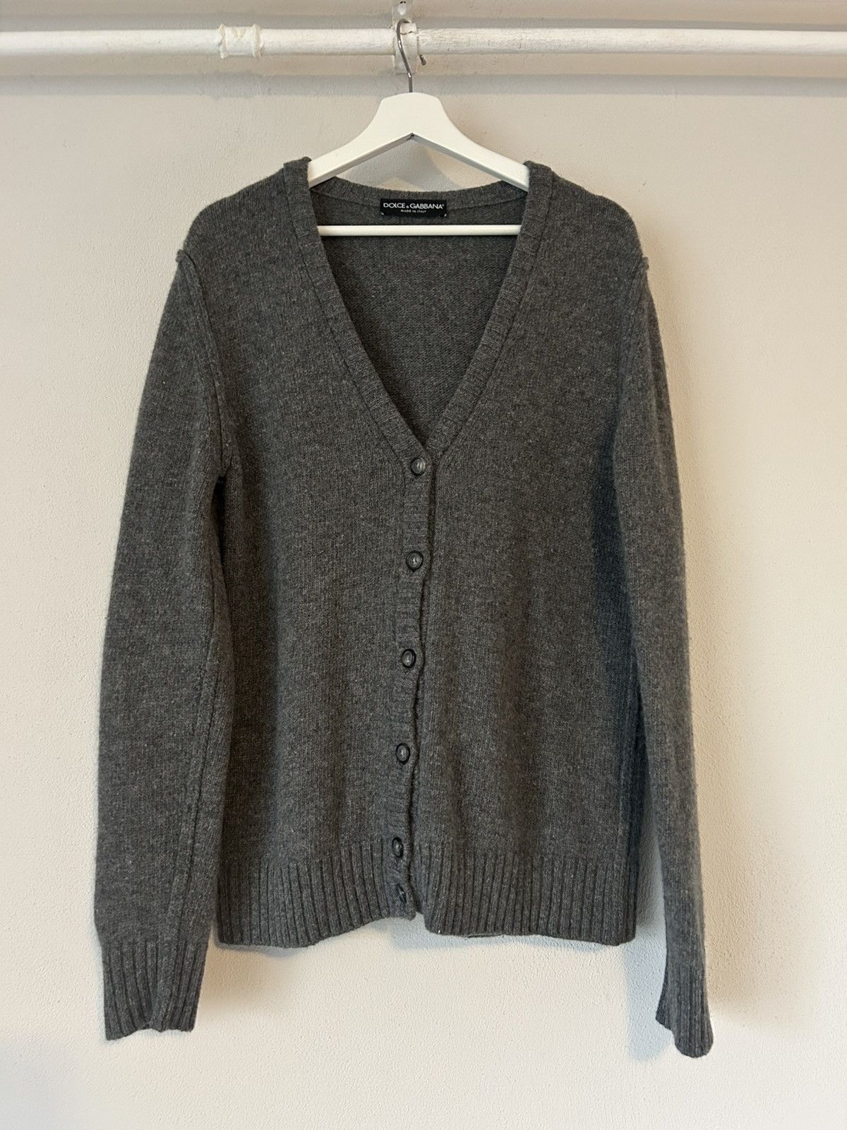 Dolce & Gabbana Dolce & Gabbana Virgin Wool Cardigan - Size 54 Size US L / EU 52-54 / 3 - 1 Thumbnail