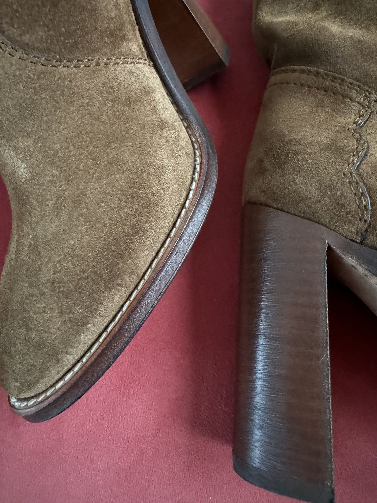 Saint Laurent Paris Saint Laurent Kate brown suede boots, 36 it Size US 6 / IT 36 - 15 Thumbnail