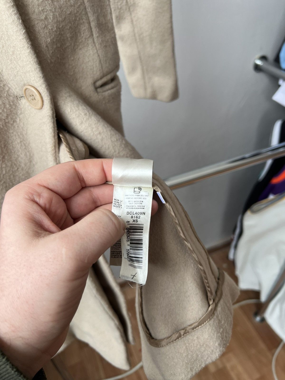 Falcone FALCONERI MADE IN ITALY CREAM WOMEN WOOL LUXURY COAT SIZE XS Size XS / US 0-2 / IT 36-38 - 15 Thumbnail